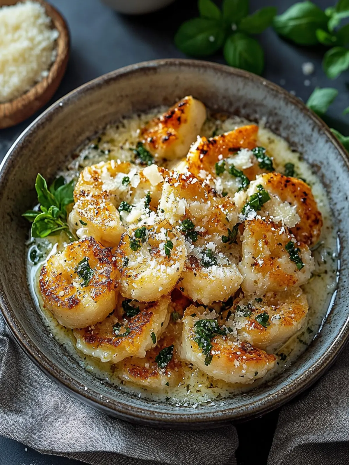 Knoblauch Parmesan Garnelen Heißluftfritteuse: Schnell & Köstlich 3 Knoblauch Parmesan Garnelen Heißluftfritteuse