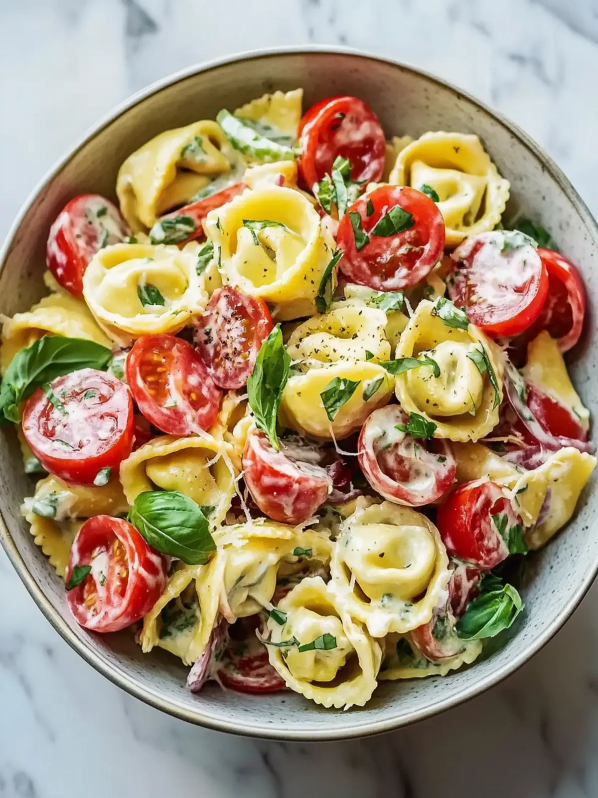 Frischer Mühlen Tortellini Salat: Der Sommerhit für jeden Anlass 3 Frischer Mühlen Tortellini Salat