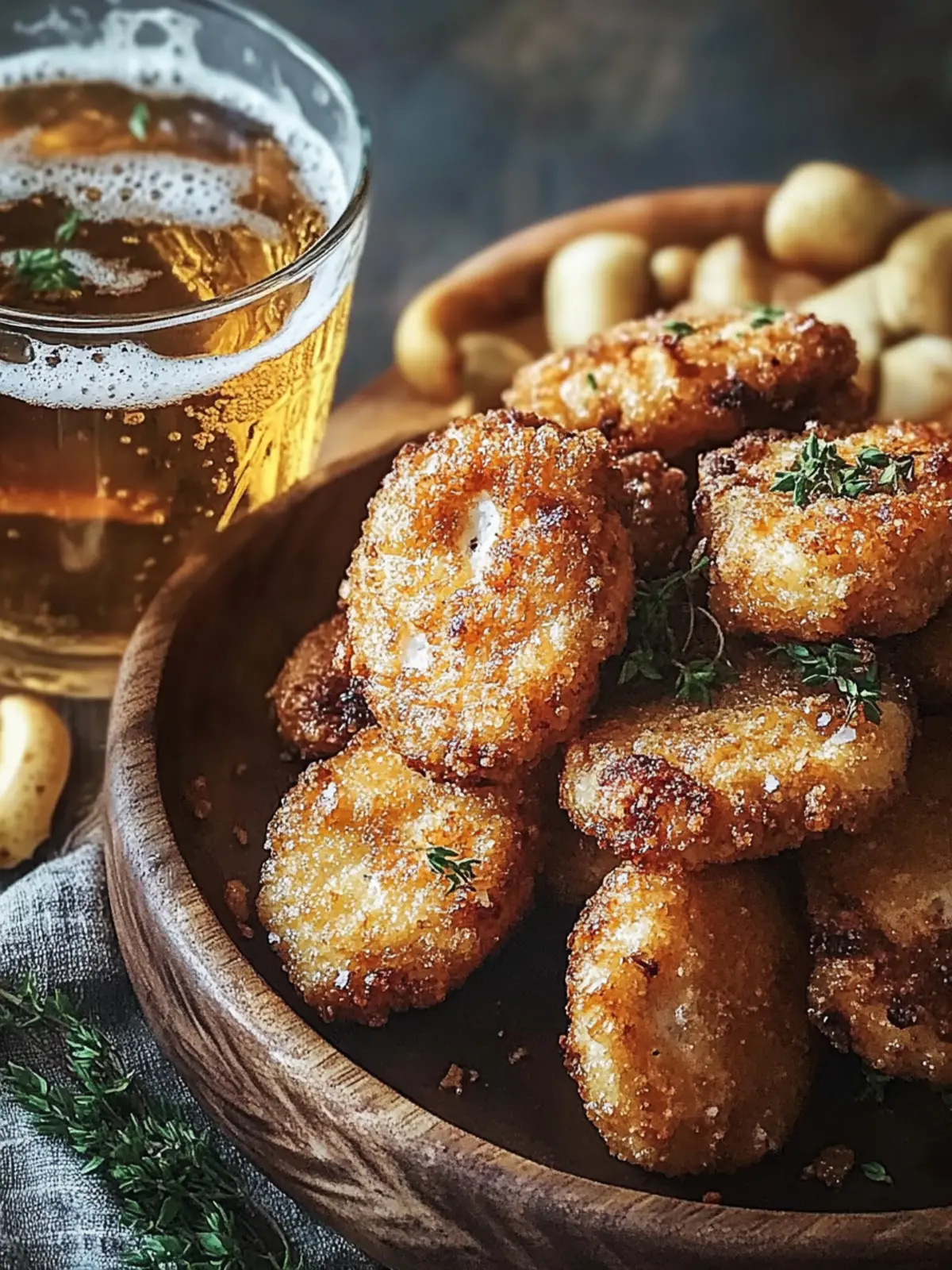 Knusprig frittierte Champignons: Der perfekte Snack für jeden Anlass 4 Knusprig frittierte Champignons