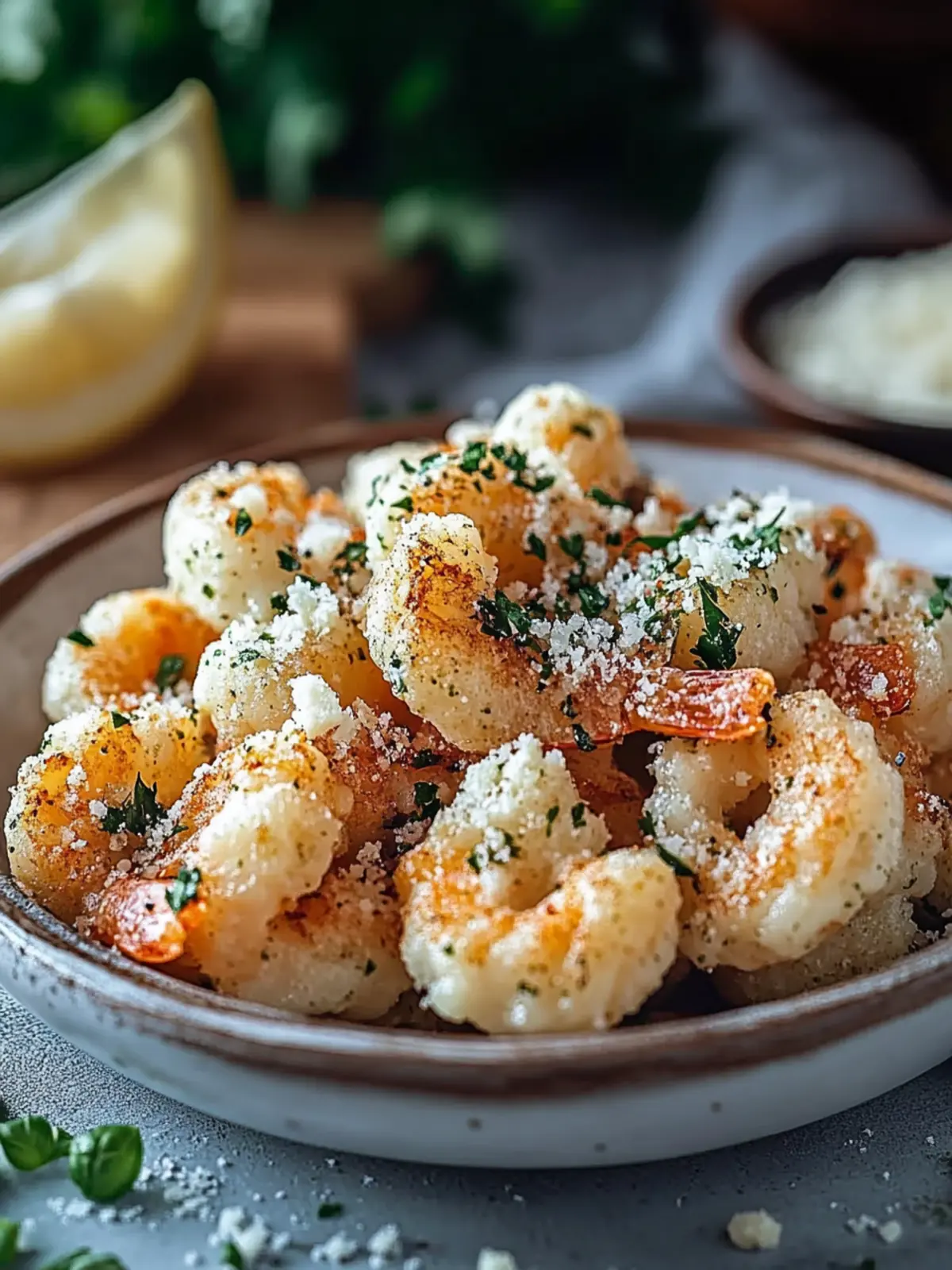 Knoblauch Parmesan Garnelen Heißluftfritteuse: Schnell & Köstlich 2 Knoblauch Parmesan Garnelen Heißluftfritteuse