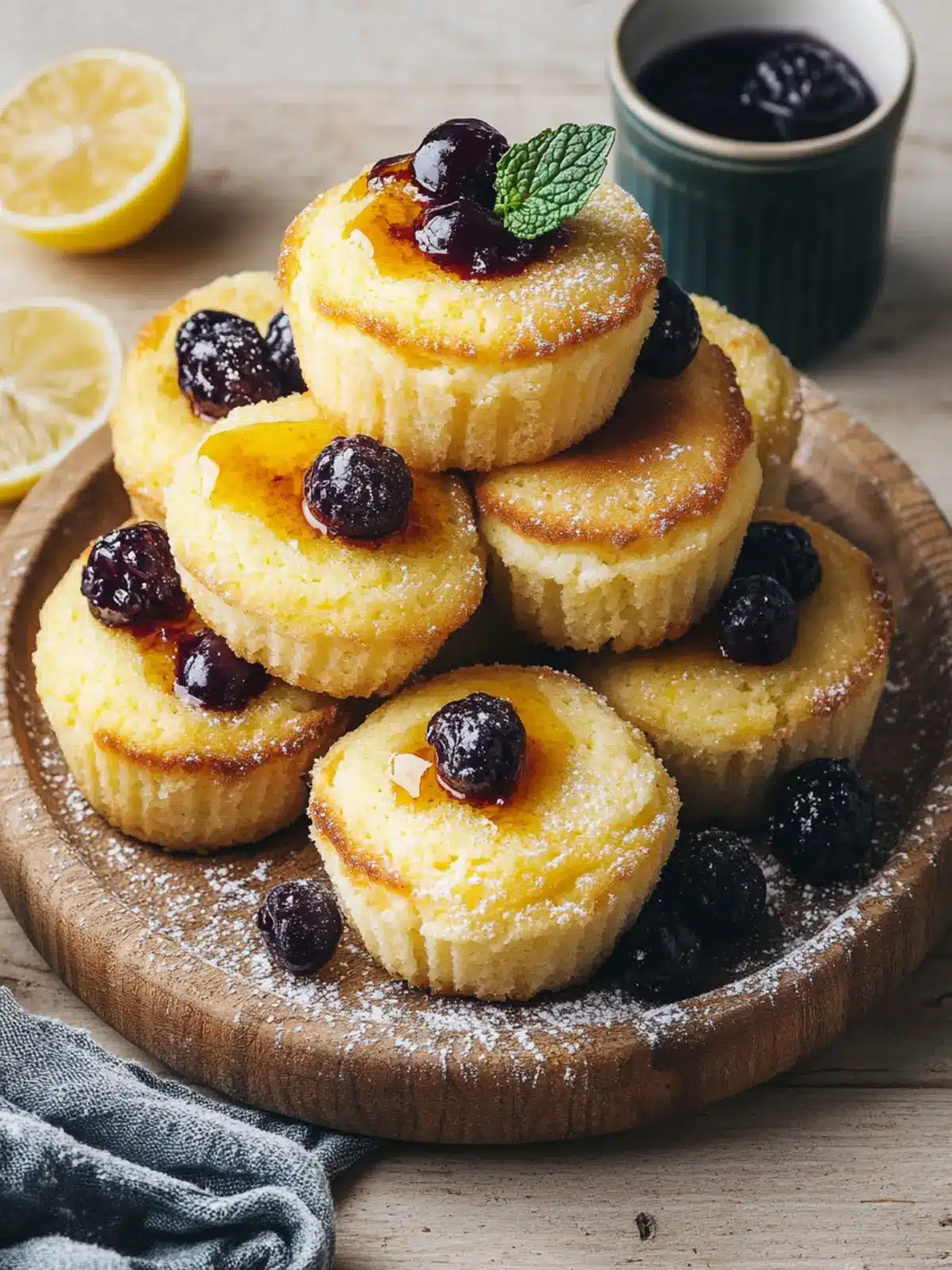 Zitronen-Ricotta-Pfannkuchen-Muffins für perfekten Genuss 4 Zitronen-Ricotta-Pfannkuchen-Muffins