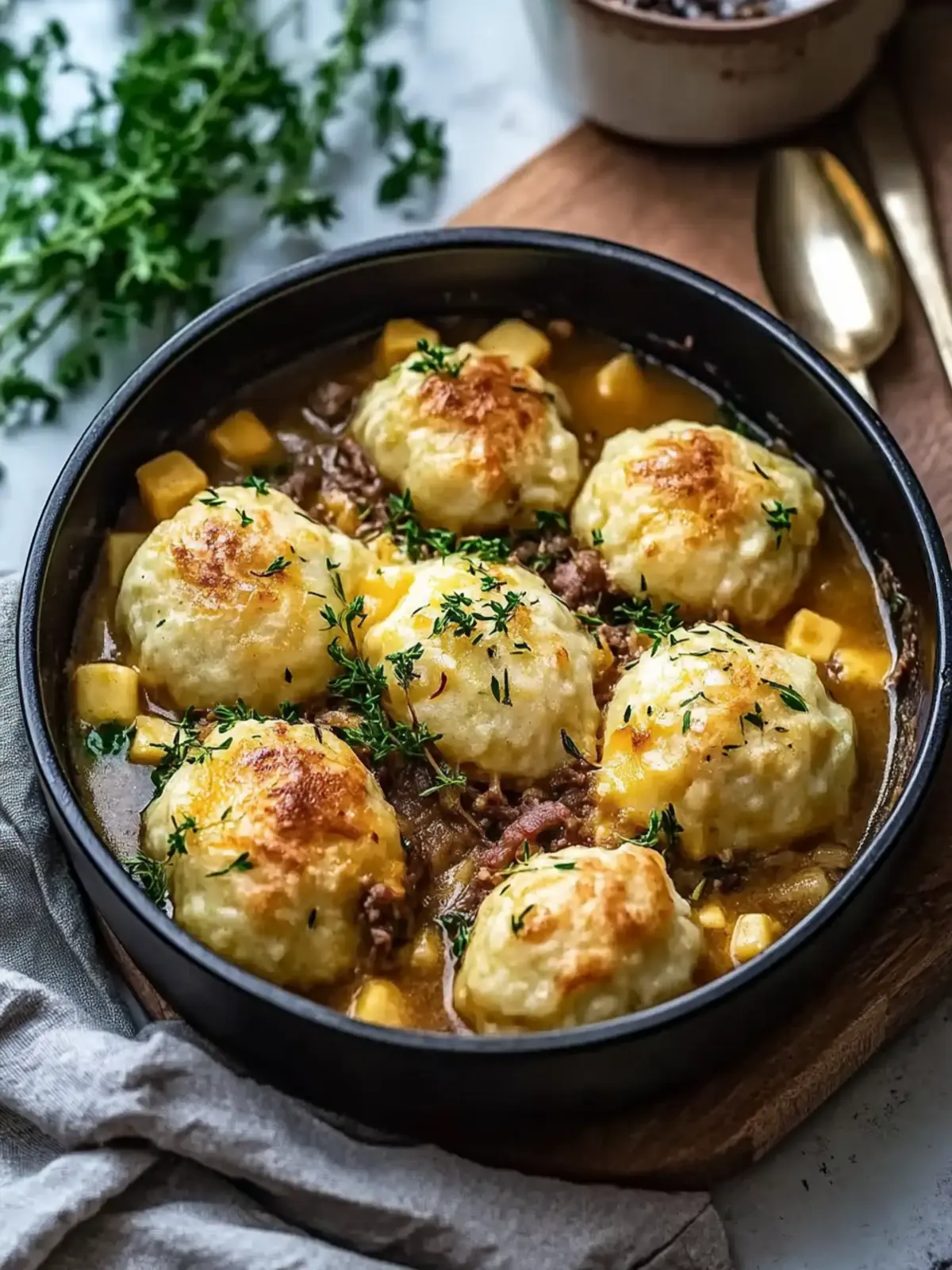 Hausgemachter Irischer Eintopf mit Cheddar-Nocken für Wohlfühlmomente 4 Hausgemachter Irischer Eintopf mit Cheddar-Nocken