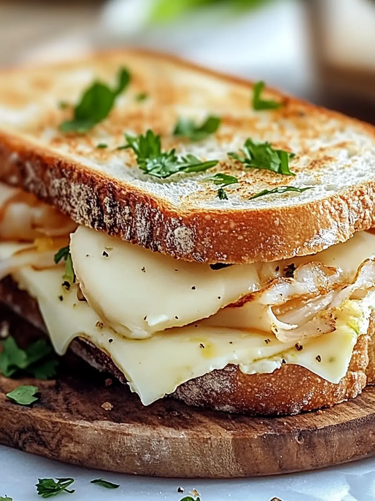 Unwiderstehliches Käse-Hähnchen-Knoblauchbrot-Sandwich schnell gemacht 4 Unwiderstehliches Käse-Hähnchen-Knoblauchbrot-Sandwich-Rezept