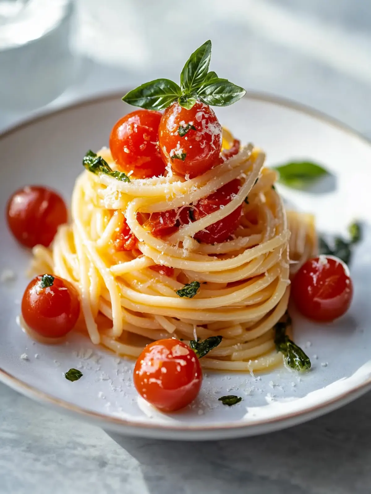 Mini cremige Tomaten-Garlic-Pasta im Glas für stressfreie Lunches 4 Mini cremige Tomaten-Garlic-Pasta im Glas