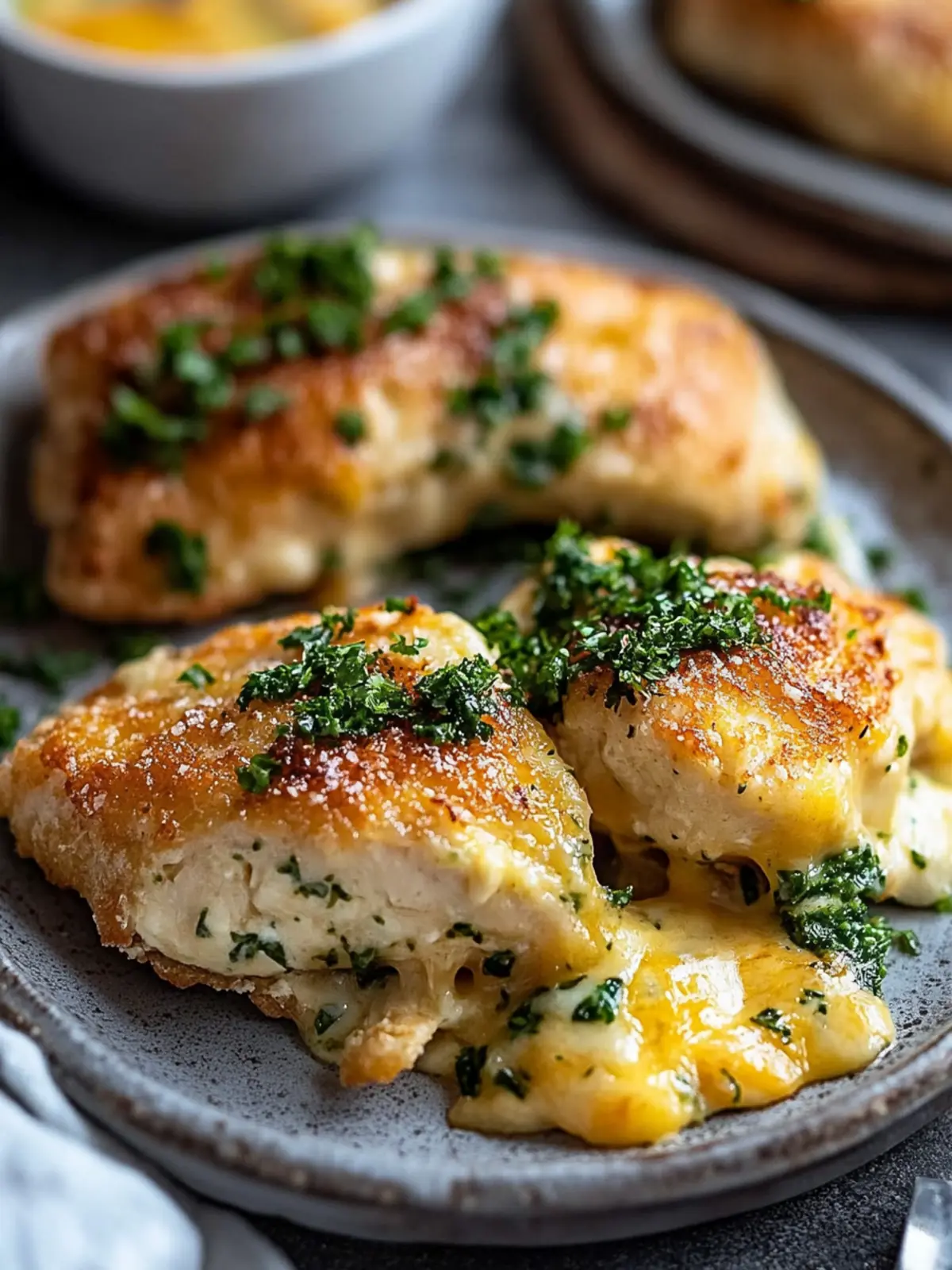 Brokkoli-Cheddar gefüllte Hähnchenbrustfilets: Einfach unwiderstehlich 5 Brokkoli-Cheddar gefüllte Hähnchenbrustfilets