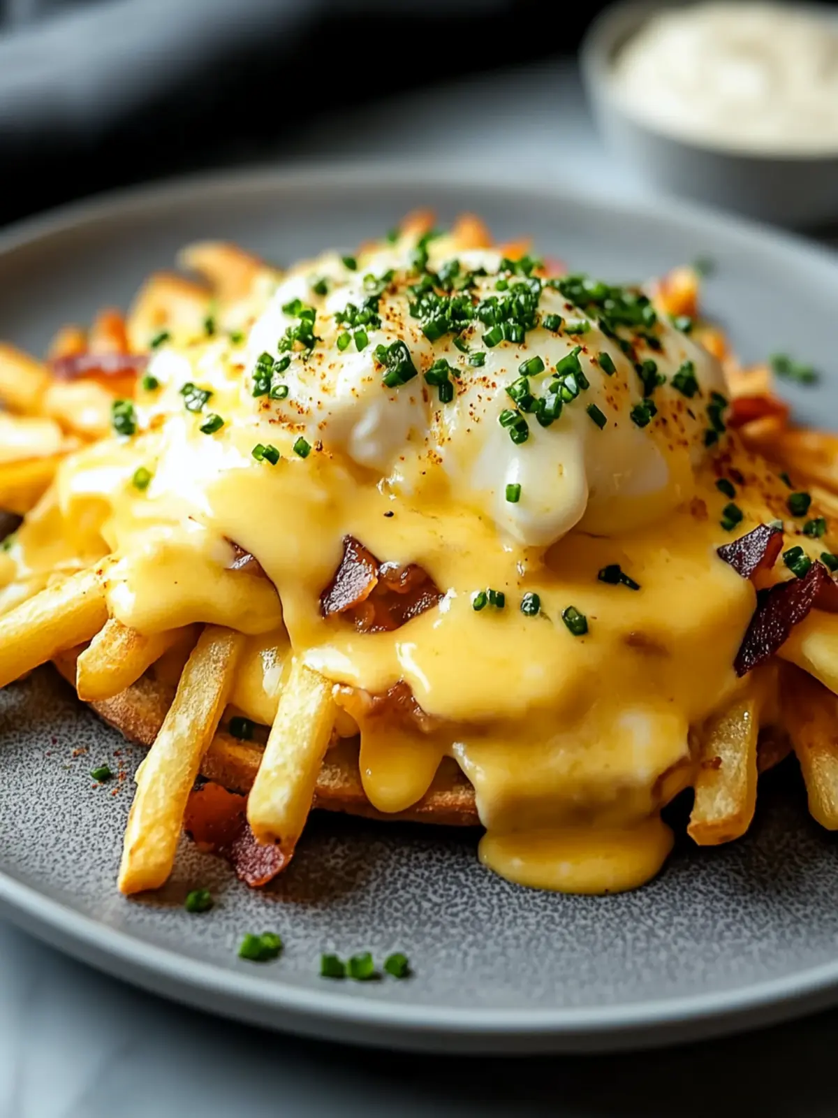 Ultimative Frühstücks-Poutine mit cremiger Hollandaise-Sauce erleben 2 Ultimative Frühstücks-Poutine mit cremiger Hollandaise-Sauce