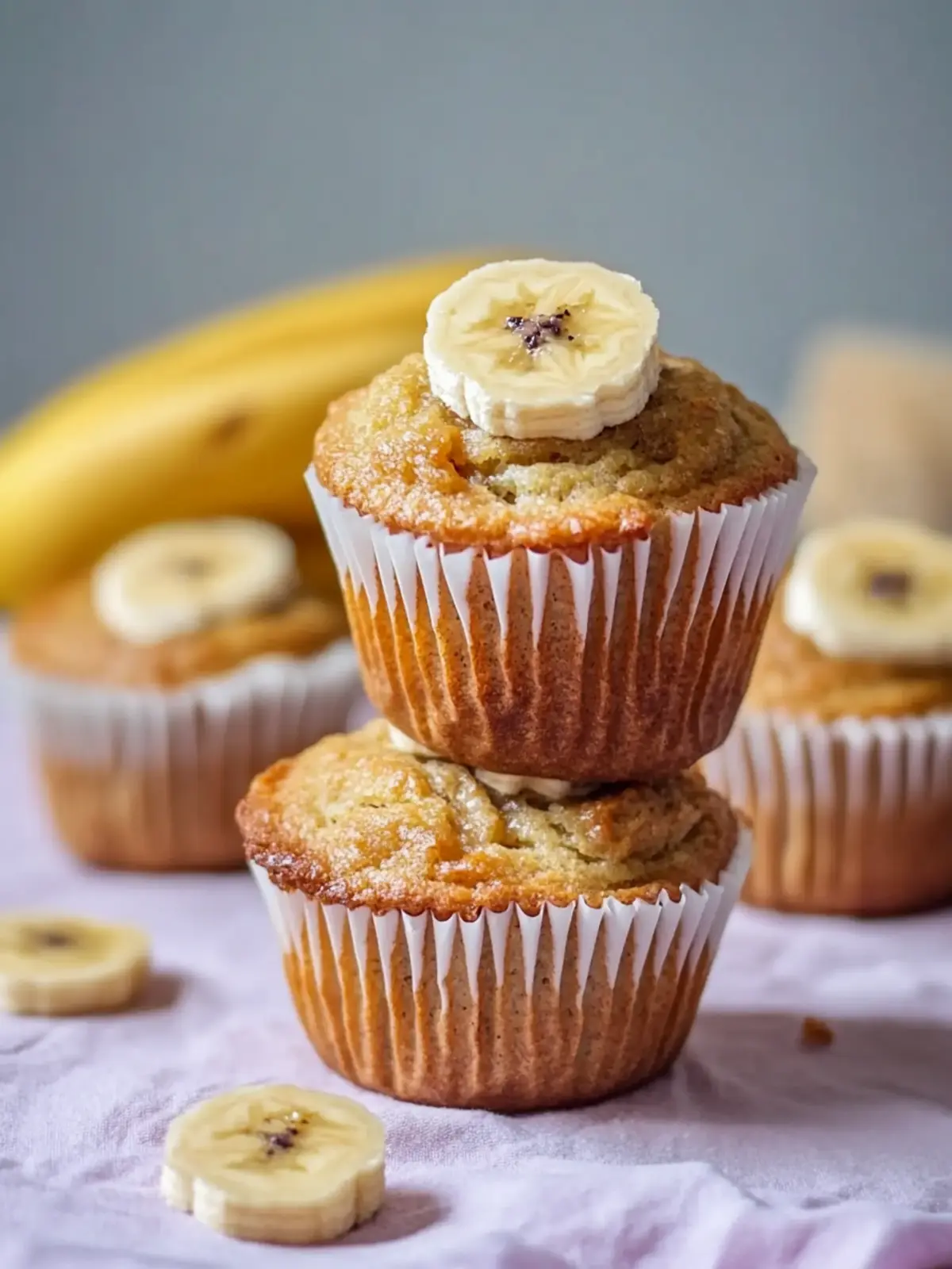 Gesunde Bananen-Muffins für die ganze Familie ohne Zucker 4 Gesunde Bananen-Muffins