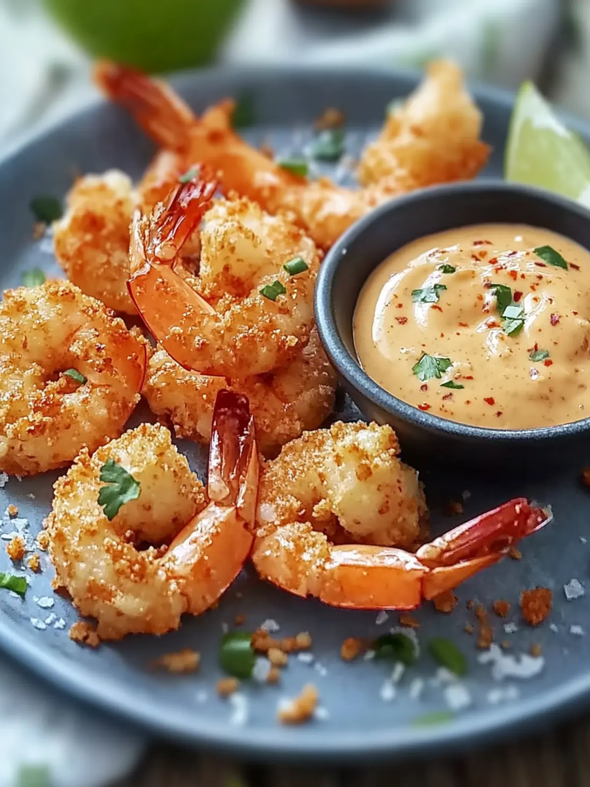 Knusprige Kokosnuss-Garnelen mit süßem Chili-Mayo Freude 3 Knusprige Kokosnuss-Garnelen mit süßem Chili-Mayo Rezept Freude