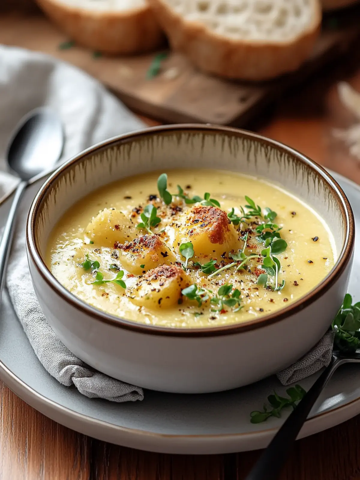 Cheddar-Knoblauch-Kräuter-Kartoffelsuppe in 30 Minuten für Gemütlichkeit 2 Cheddar-Knoblauch-Kräuter-Kartoffelsuppe in 30 Minuten für das ultimative gemütliche Abendessen
