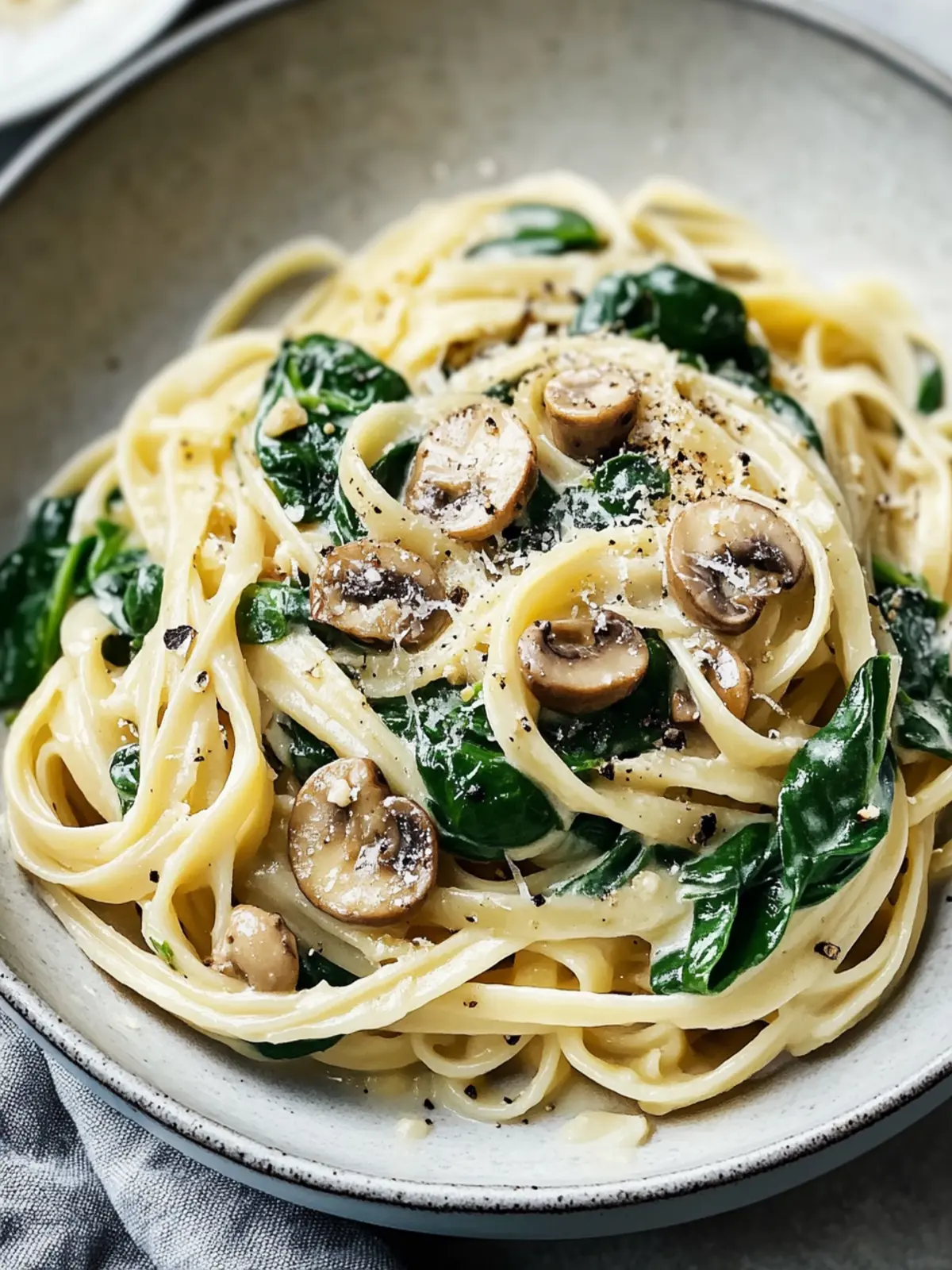 Cremige Spinat- und Pilzpaste: Schnell & Unglaublich Lecker 2 Cremige Spinat- und Pilzpaste