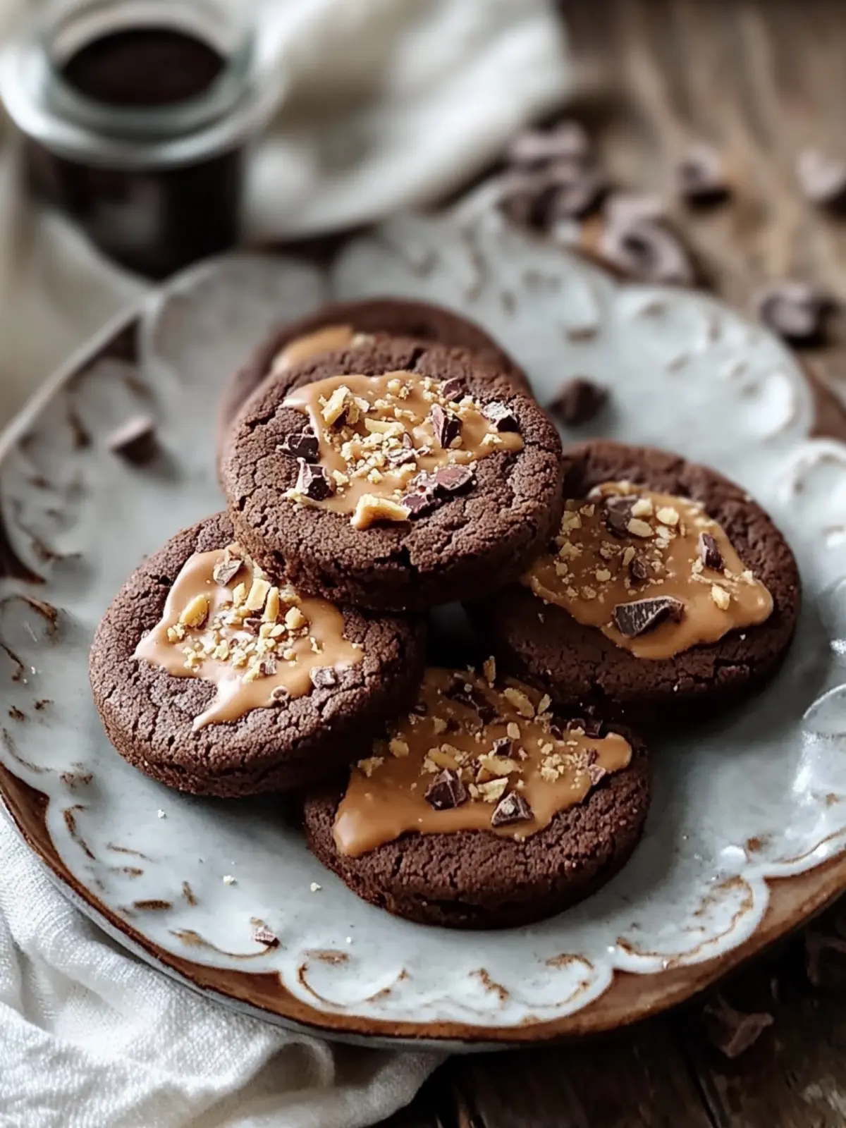 Schokoladen-Erdnussbutter-Plätzchen für echte Liebhaber 5 Schokoladen-Erdnussbutter-Plätzchen