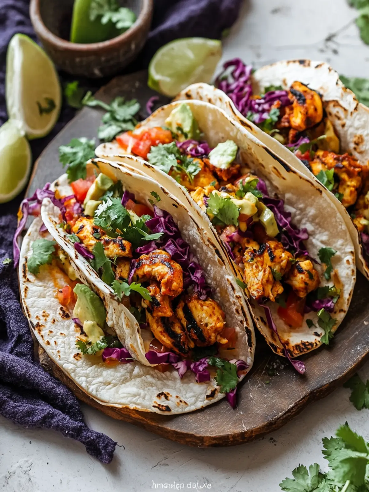 Schwarze Garnelen Tacos für ein schnelles Feierabendessen 2 Schwarze Garnelen Tacos