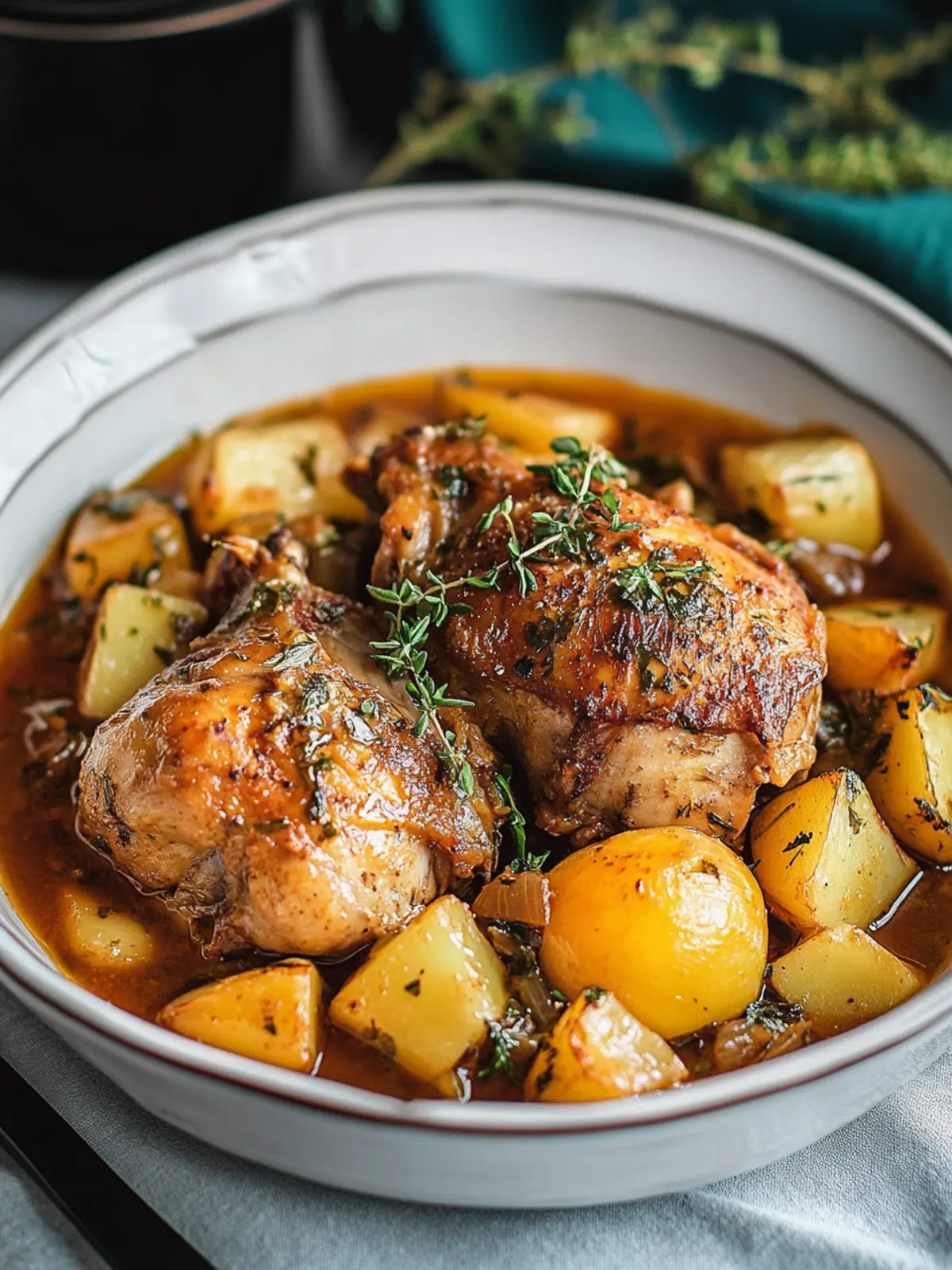 Komplettes Hühnchen-Dinner im Crockpot für die Familie genießen 3 Komplettes Hühnchen-Dinner im Crockpot