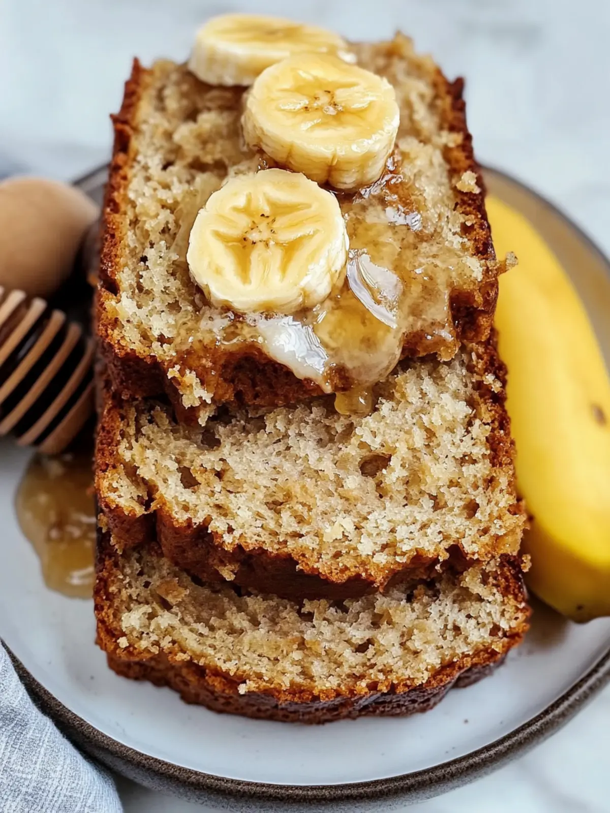 Das BESTE Honig-Vanille-Bananenbrot ~ Fluffig und einfach! 4 Das BESTE Honig-Vanille-Bananenbrot ~ Weich & Luftig, Einfaches Rezept