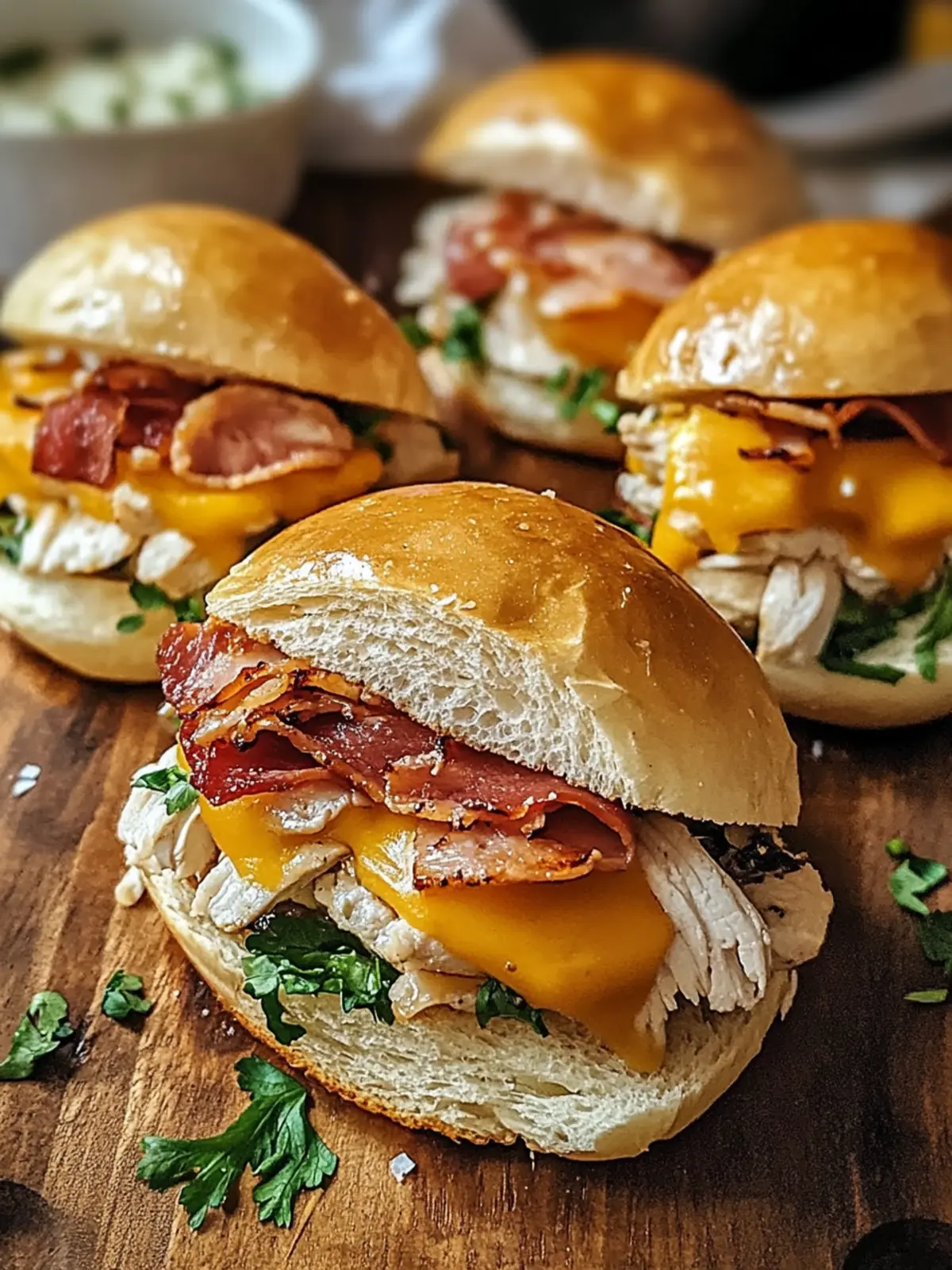 Hühnchen Speck Ranch Brötchen – Der Hit für jedes Buffet 2 Hühnchen Speck Ranch Brötchen