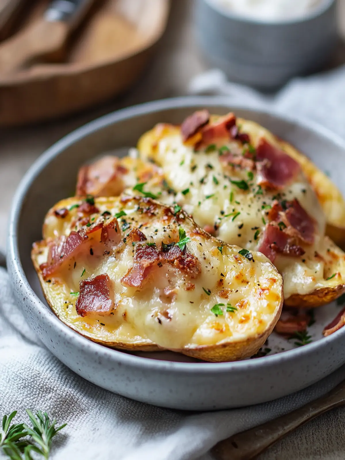 Langsame Koch Käse Gratinierte Kartoffeln mit Speck für Genuss pur 2 Langsame Koch Käse Gratinierte Kartoffeln mit Speck