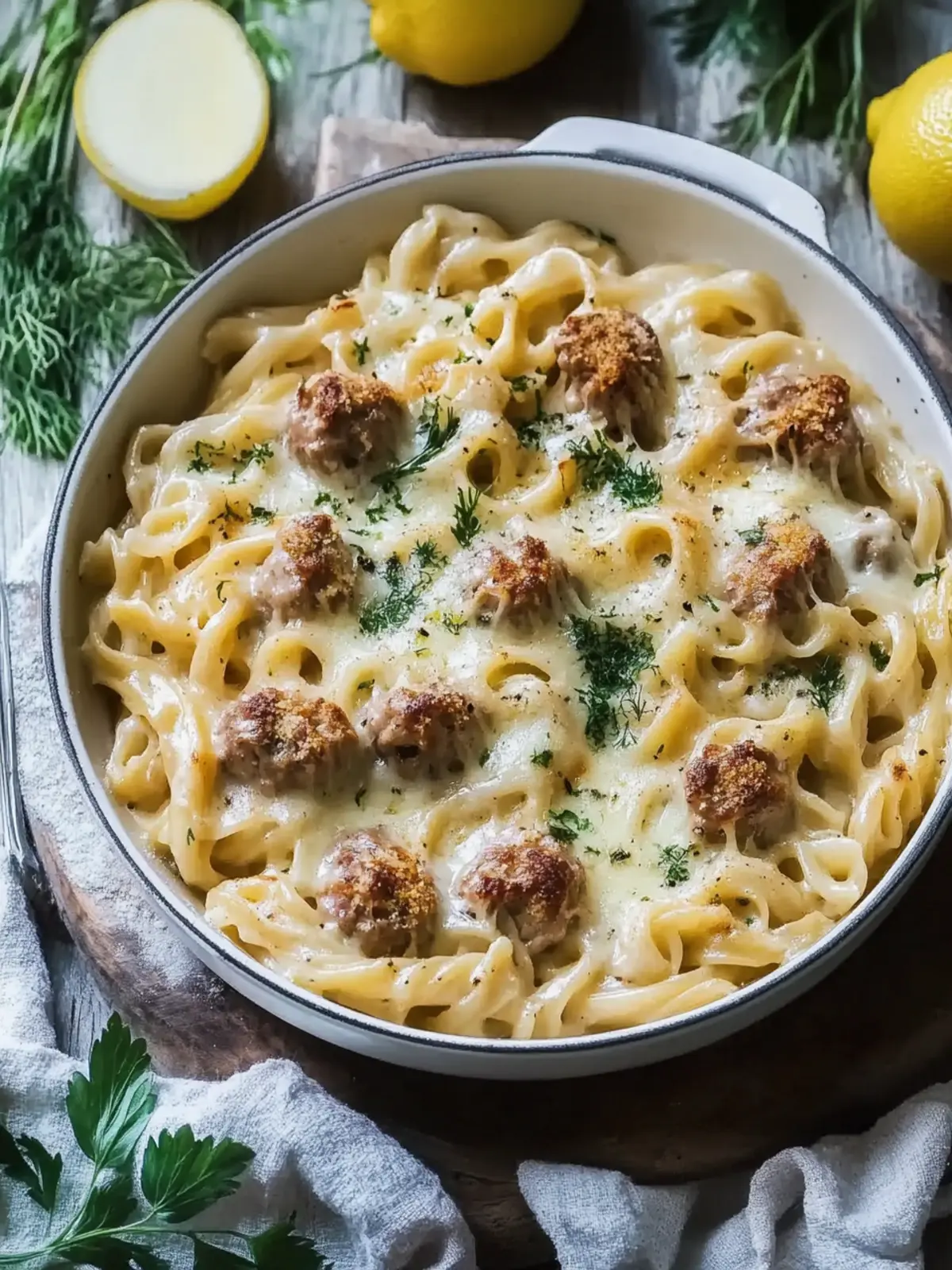 Herzhafter schwedischer Fleischbällchen-Pasta-Auflauf für die Seele 3 Herzhafter schwedischer Fleischbällchen-Pasta-Auflauf, den jeder lieben wird