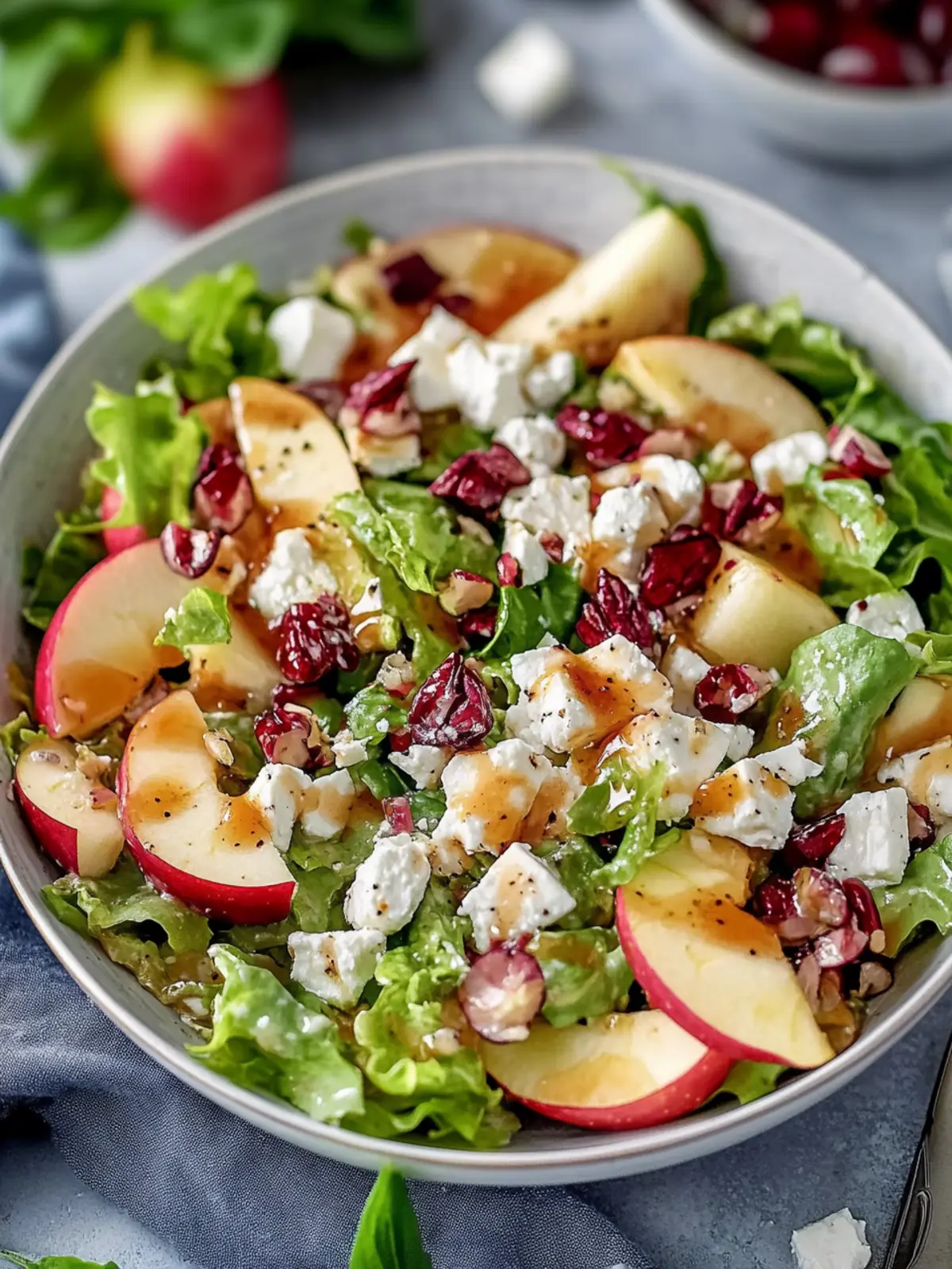 Honigcrisp-Äpfel und Feta-Salat Glück in nur 15 Minuten 2 Honigcrisp-Äpfel und Feta-Salat Glück