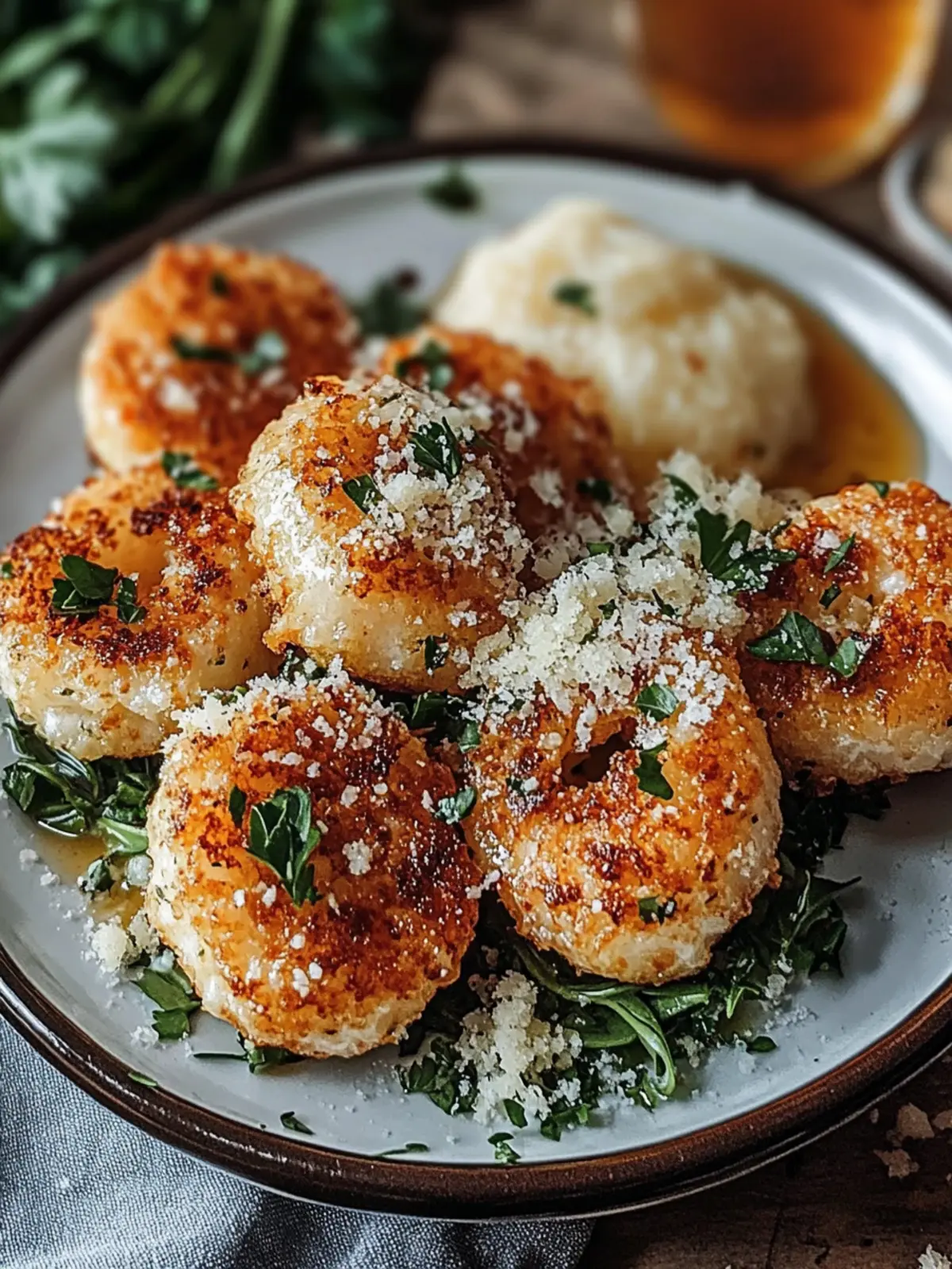 Saftige Knoblauch Parmesan Garnelen aus der Heißluftfritteuse 5 Knoblauch Parmesan Garnelen Heißluftfritteuse