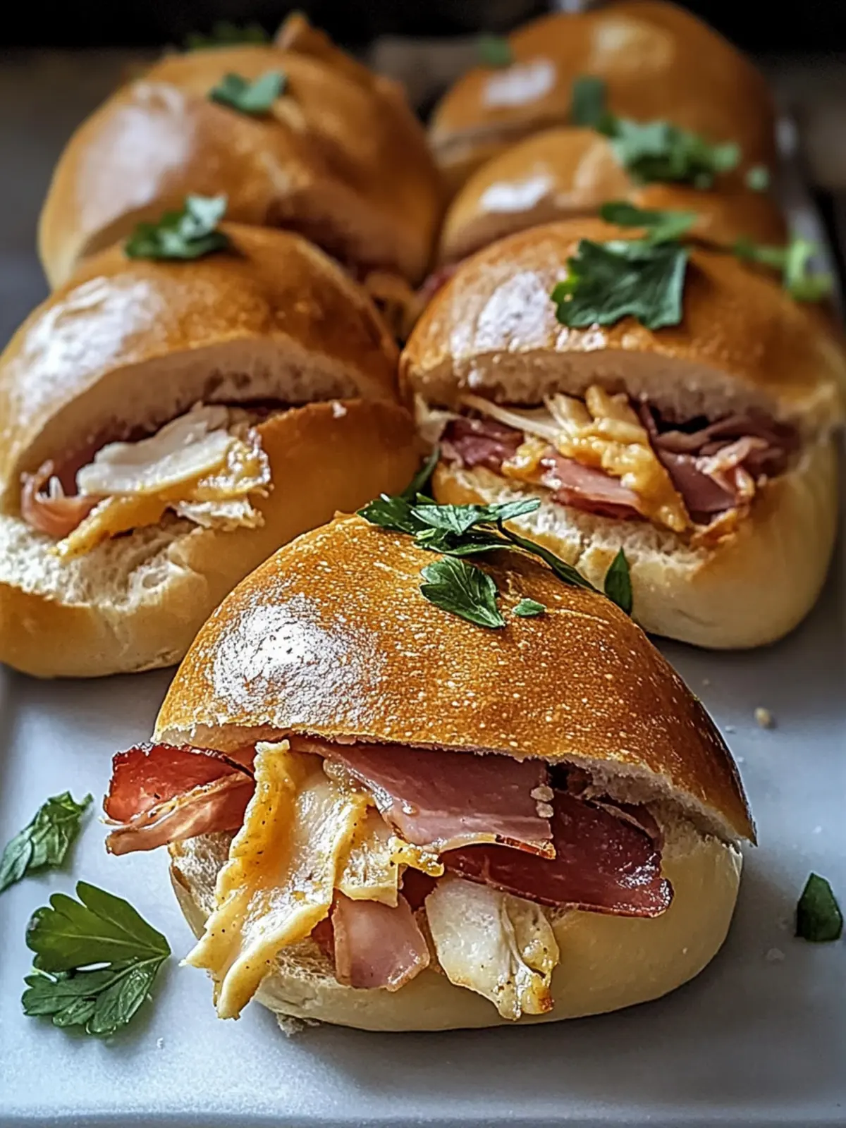 Hühnchen Speck Ranch Brötchen – Der Hit für jedes Buffet 3 Hühnchen Speck Ranch Brötchen