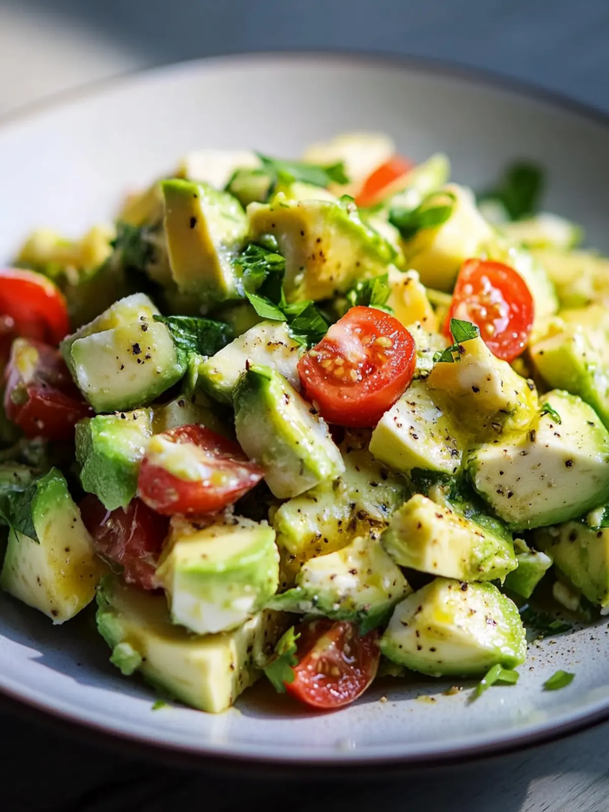 Mediterraner Avocado-Ei-Salat – Einfache spritzige Mittagsliebe 4 Mediterrane Avocado-Ei-Salat – Einfache, spritzige Mittagsbesessenheit