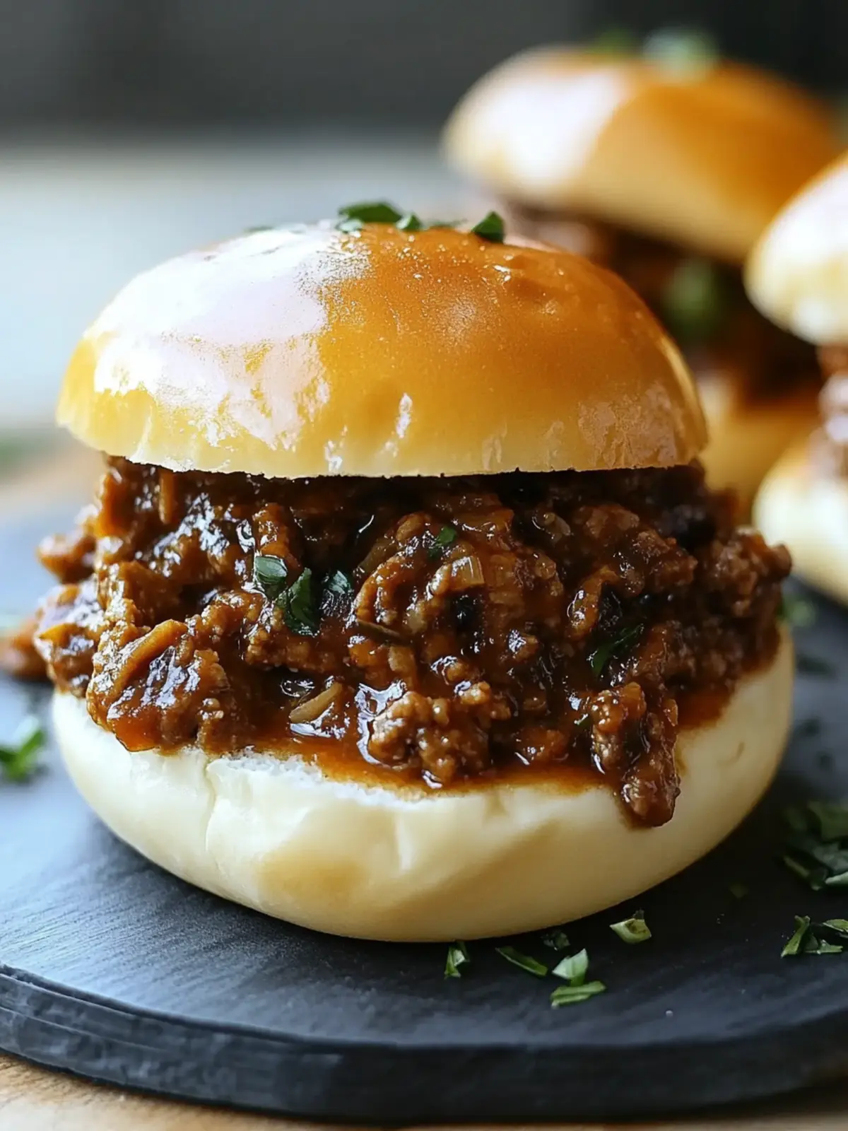 Unwiderstehliche französische Zwiebel-Rindfleisch-Sloppy Joes in 30 Minuten 3 Unwiderstehliche französische Zwiebel-Rindfleisch-Sloppy Joes
