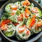 Erfrischender California-Rollen Gurkensalat in 10 Minuten 10 California-Rollen Gurkensalat