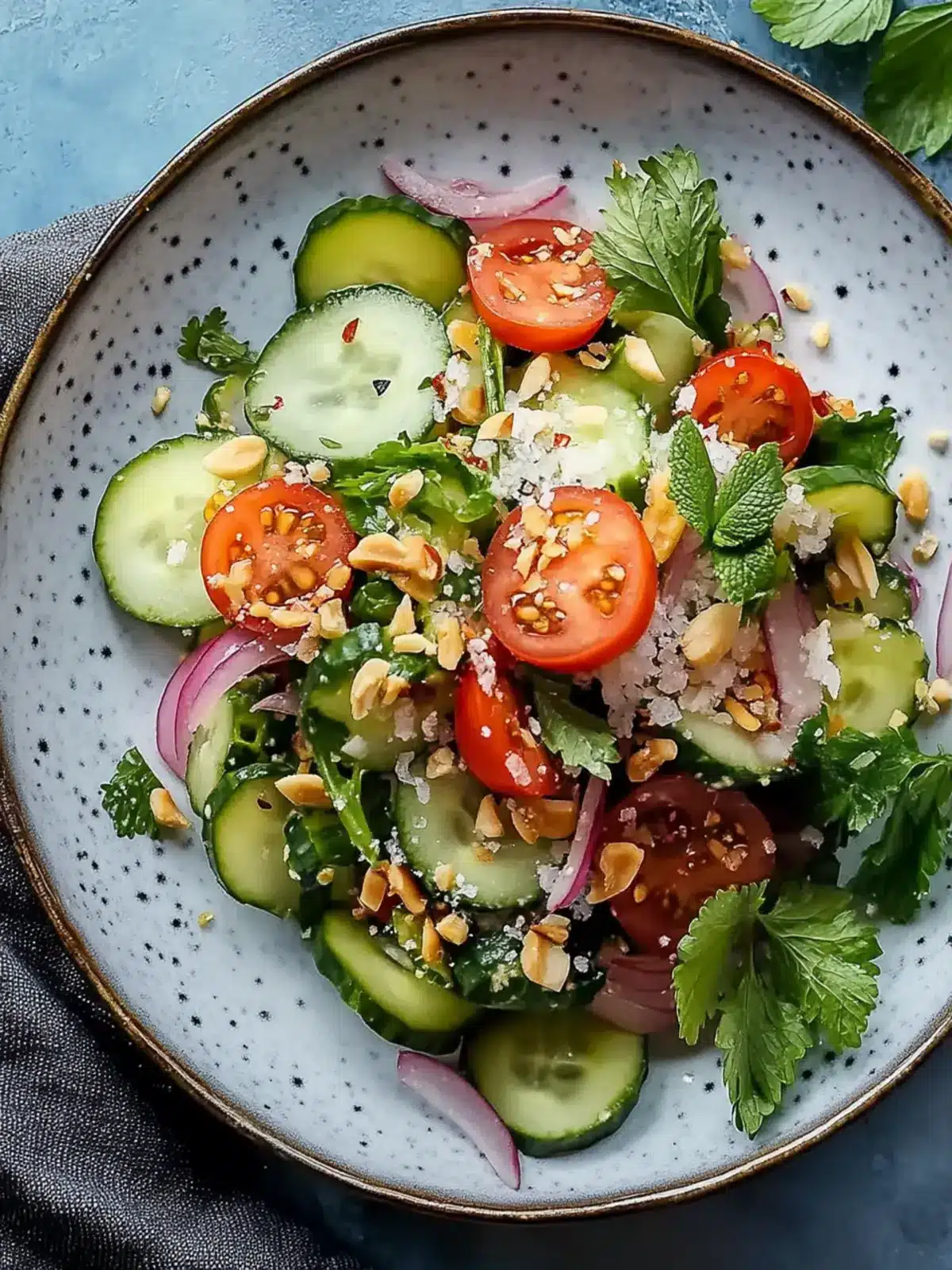 Saftiger thailändischer Gurkensalat für erfrischende Sommertage 2 Saftiger thailändischer Gurkensalat