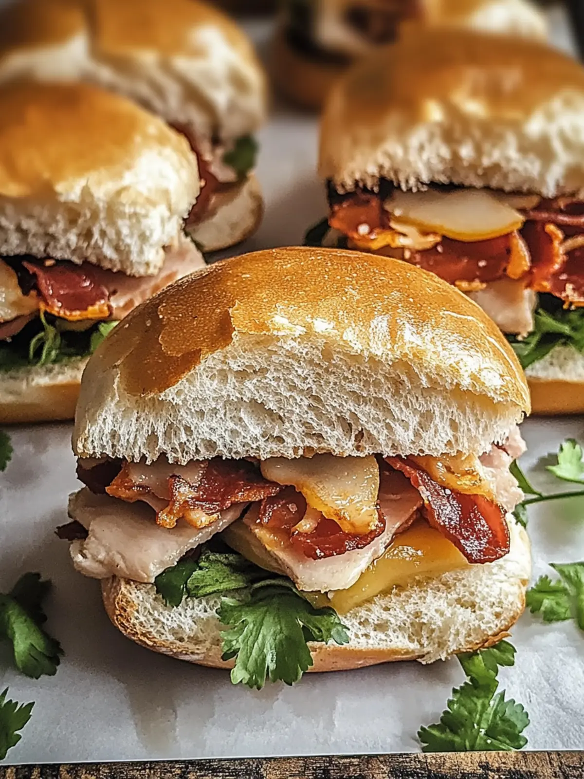 Hühnchen Speck Ranch Brötchen – Der Hit für jedes Buffet 4 Hühnchen Speck Ranch Brötchen