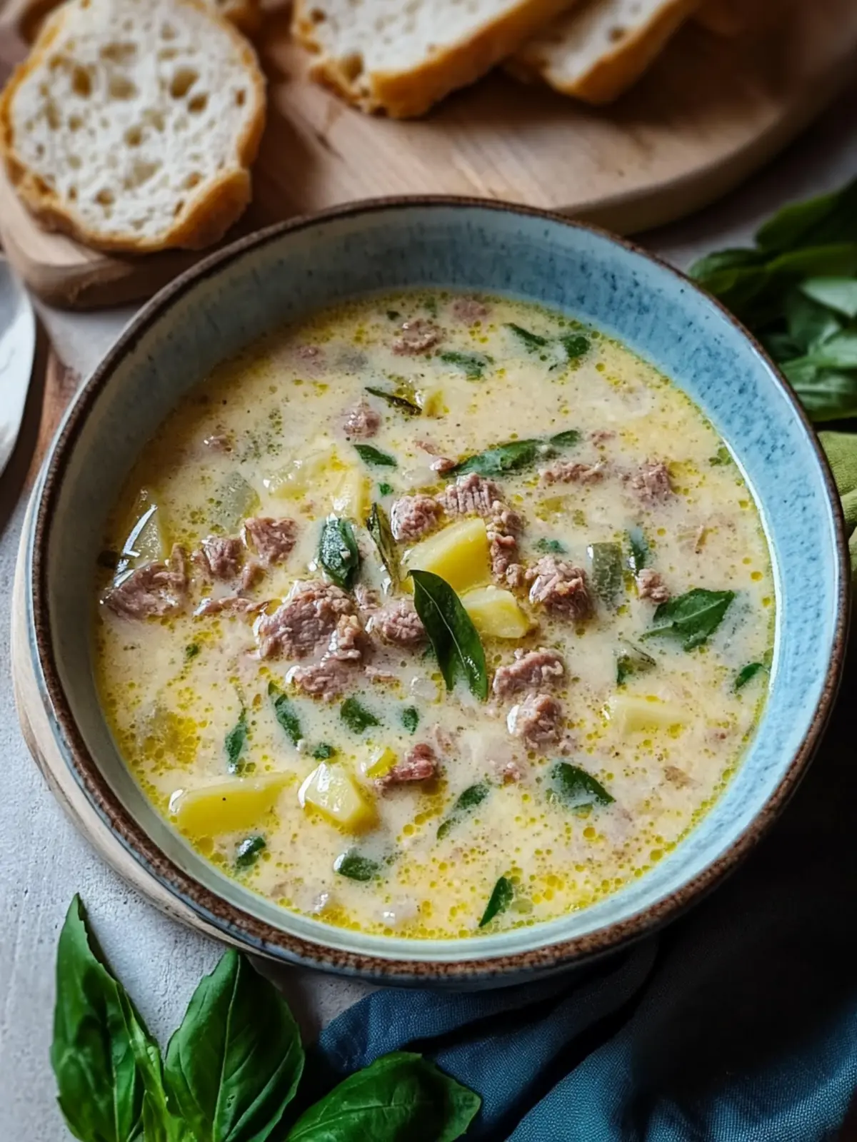 Käse- und Lauchsuppe mit Hackfleisch: Schnelles Wohlfühlessen 3 Käse- und Lauchsuppe mit Hackfleisch