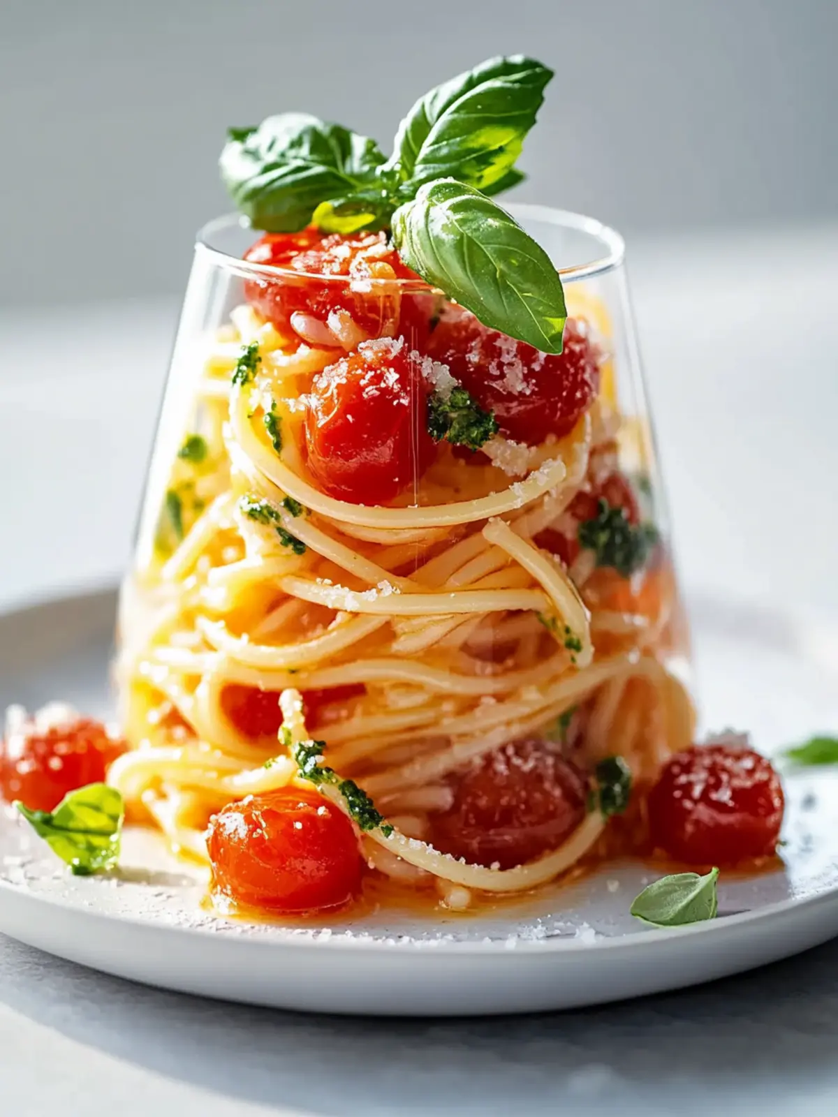 Mini cremige Tomaten-Knoblauch-Pasta im Glas – Genuss für Unterwegs 2 Mini cremige Tomaten-Knoblauch-Pasta im Glas