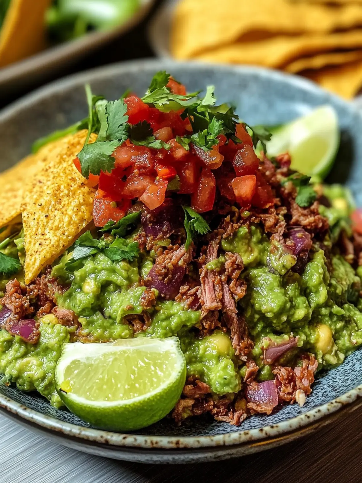 Herzhaftes Guacamole mit würzigem Hackfleisch – Der Partyhit 2 Herzhaftes Guacamole mit würzigem Hackfleisch