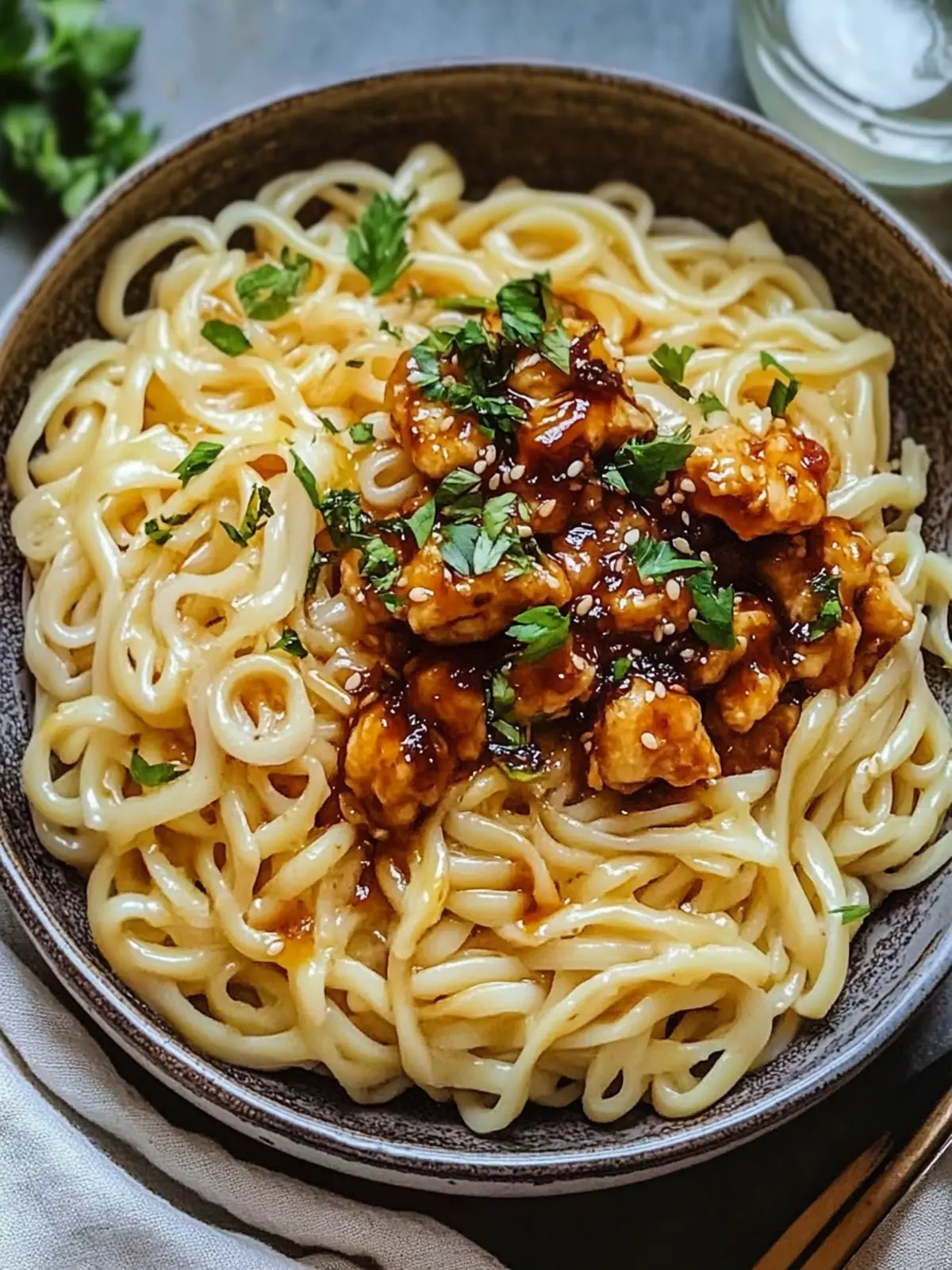 KLEBRIGE KNOBLAUCH-HÜHNCHEN-NUDELN UNWIDERSTEHLICH für Schnelle Abende 2 KLEBRIGE KNOBLAUCH-HÜHNCHEN-NUDELN UNWIDERSTEHLICH