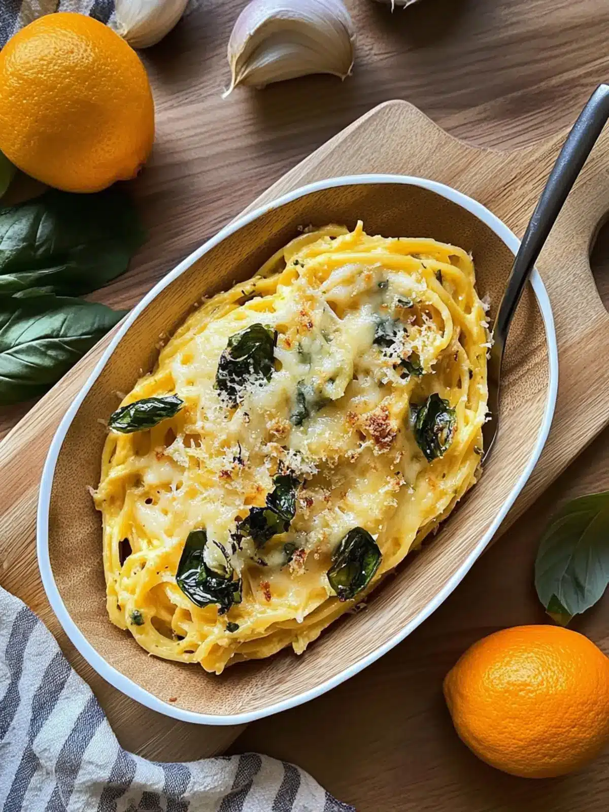 Spaghettikürbis mit cremigem Spinat und Feta: Ein Genuss! 5 Spaghettikürbis