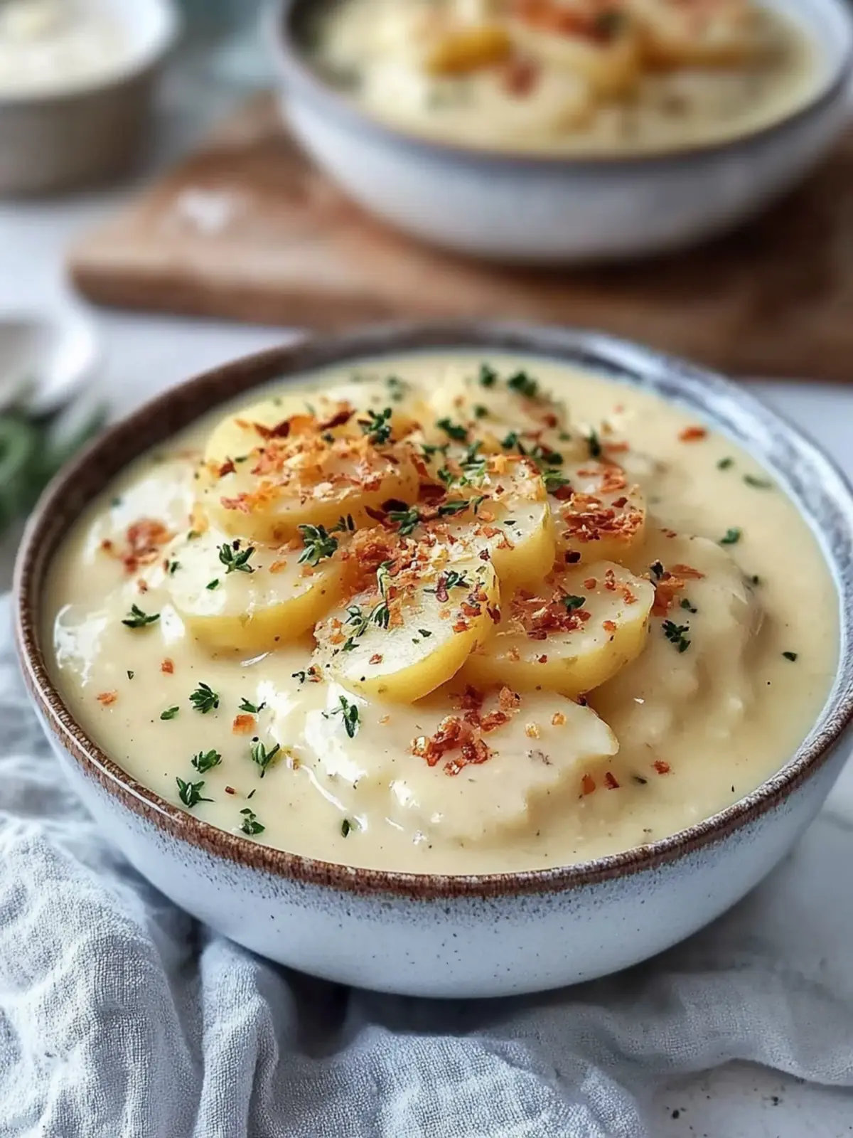 Cremige Knoblauchgarnele über Kartoffelbrei – Dein Wohlfühlessen 2 Cremige Knoblauchgarnele über Kartoffelbrei