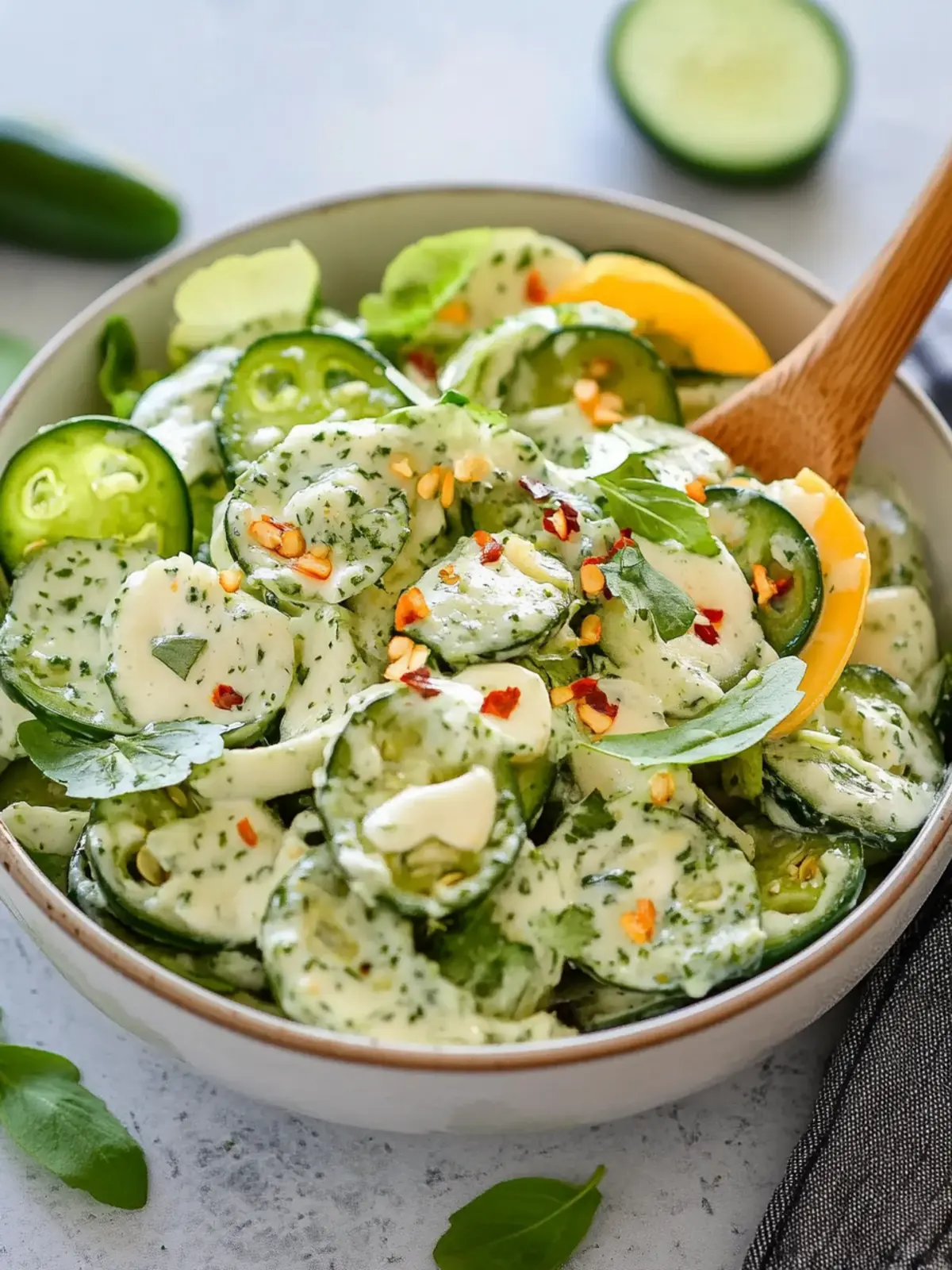 Jalapeño-Popper-Gurken-Salat: Frisch, cremig und lecker! 5 Jalapeño-Popper-Gurken-Salat