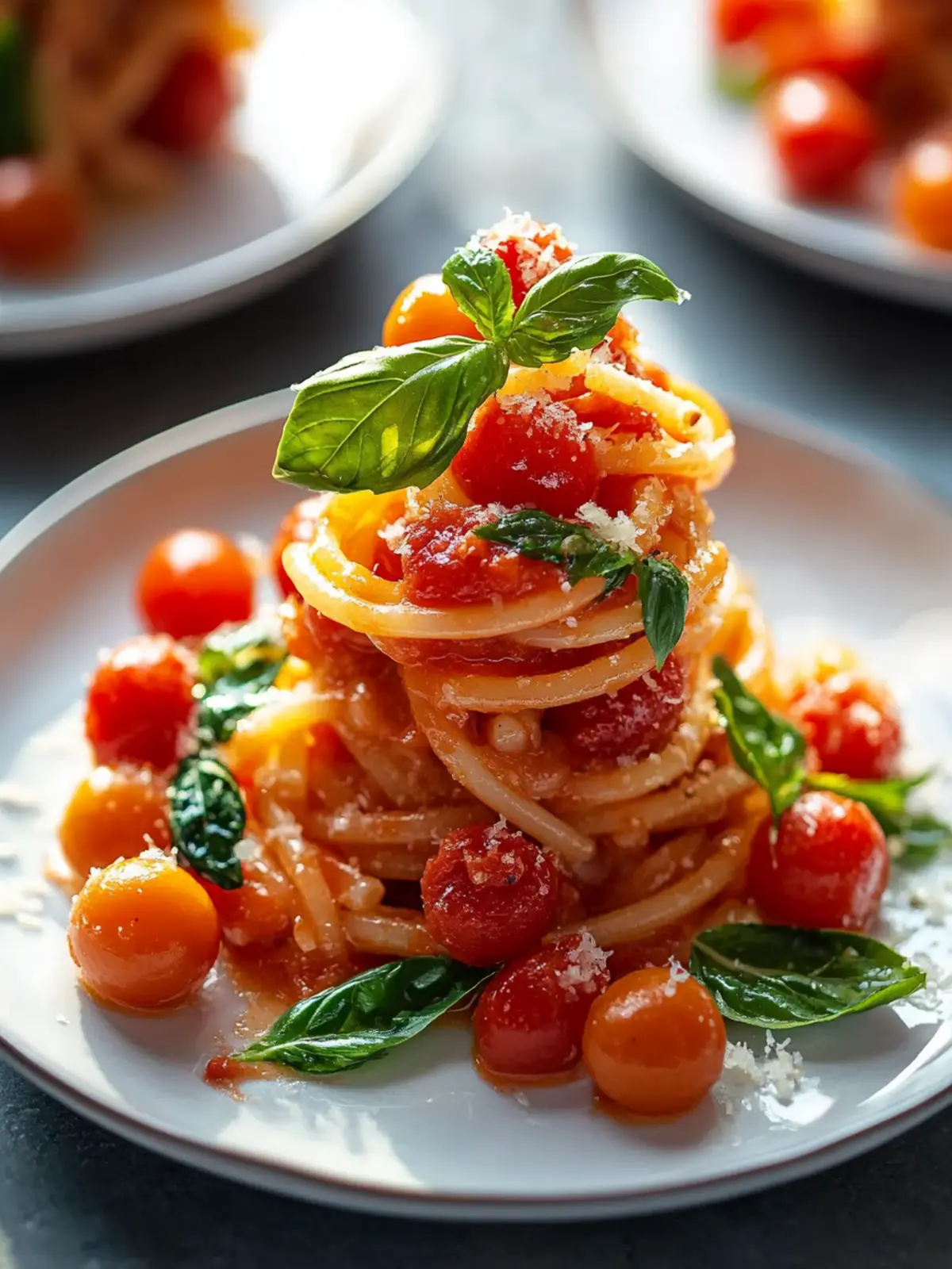 Mini cremige Tomaten-Garlic-Pasta im Glas für stressfreie Lunches 5 Mini cremige Tomaten-Garlic-Pasta im Glas