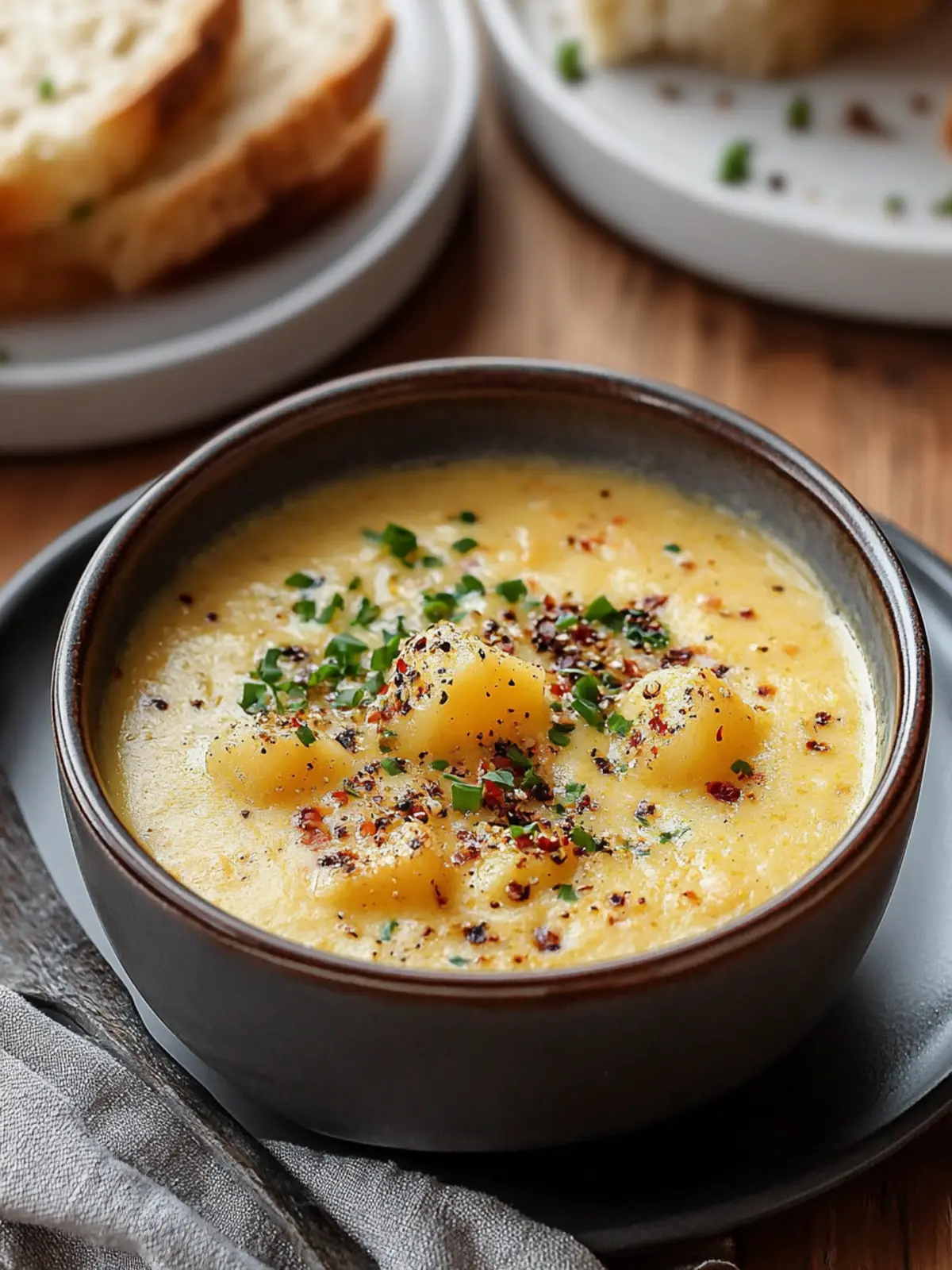 Cheddar-Knoblauch-Kräuter-Kartoffelsuppe in 30 Minuten für Gemütlichkeit 3 Cheddar-Knoblauch-Kräuter-Kartoffelsuppe in 30 Minuten für das ultimative gemütliche Abendessen