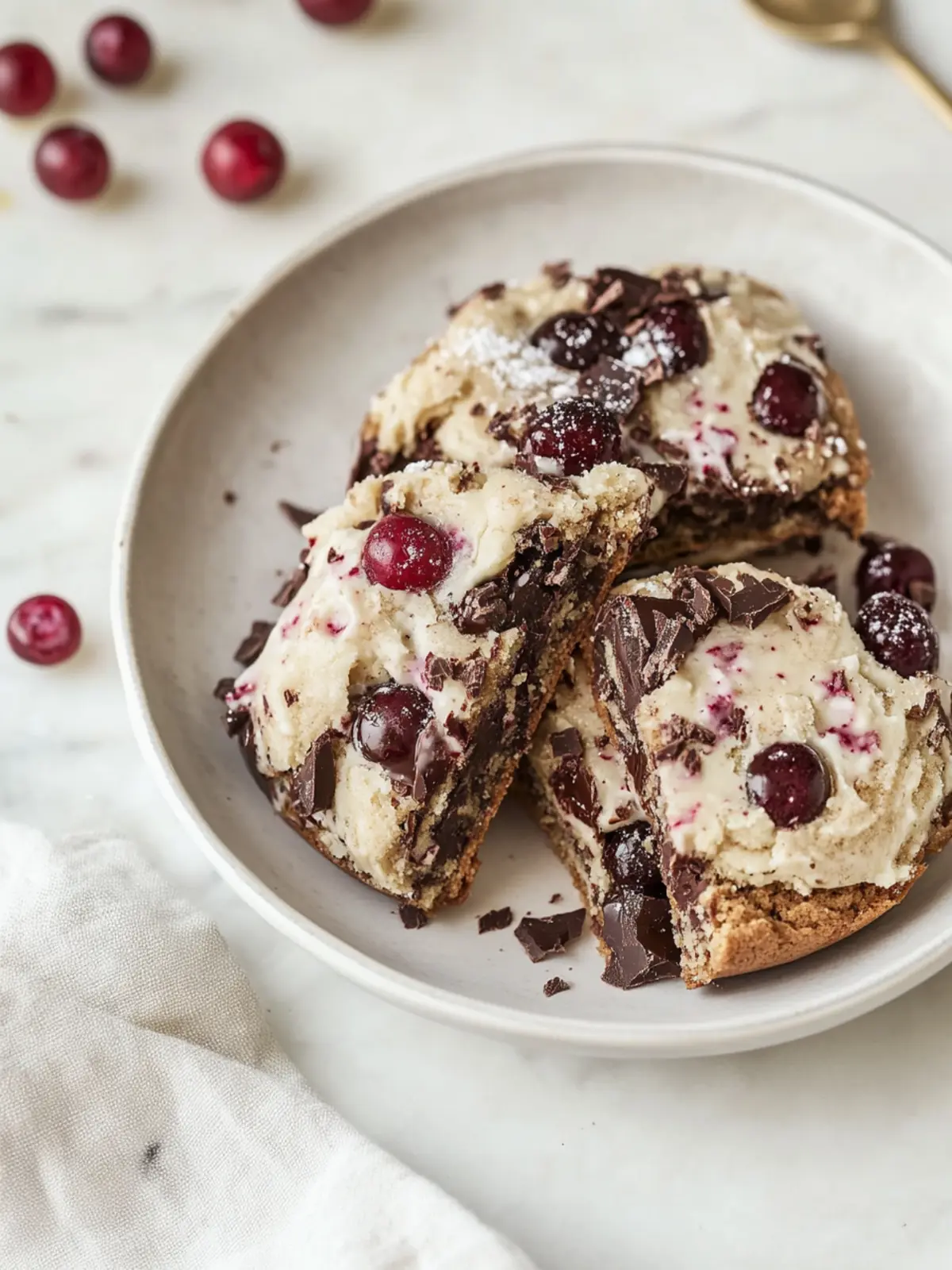 Braune Butter Kirsche Schokoladenstückchen Kekse für Genießer 3 Braune Butter Kirsche Schokoladenstückchen Kekse