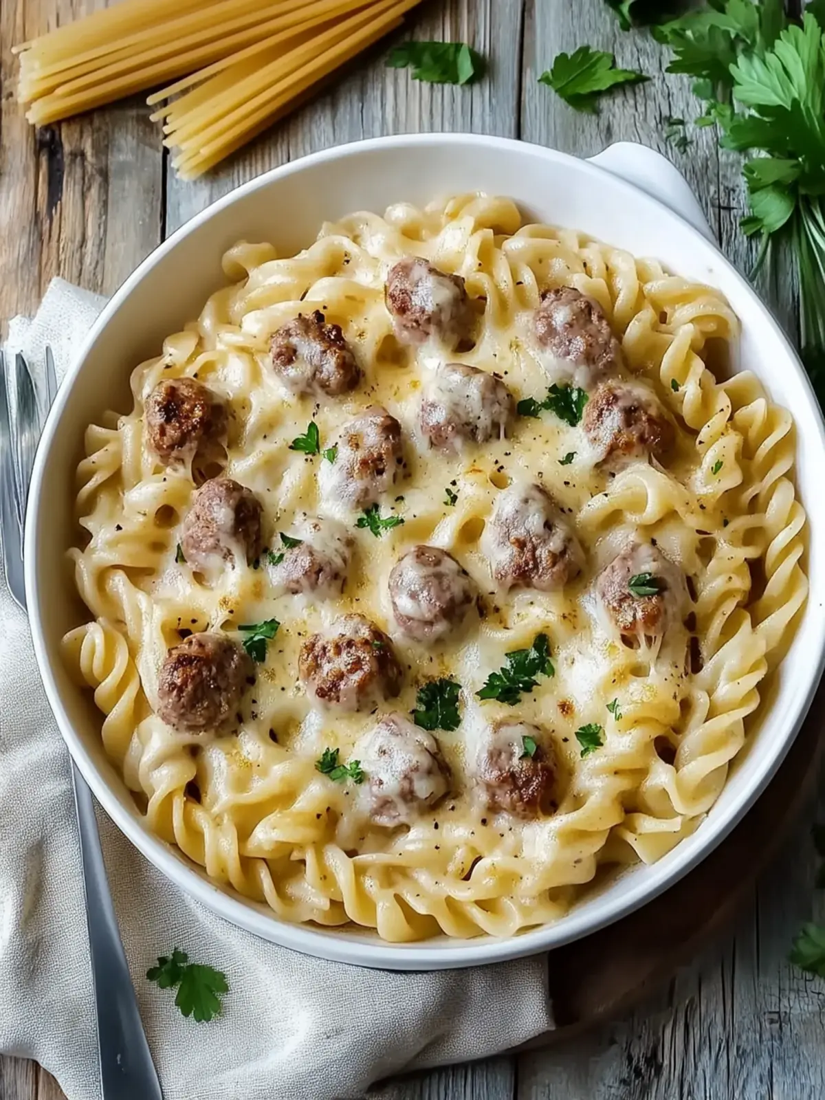 Herzhafter Schwedenfleischbällchen-Pasta-Auflauf für Familie und Freunde 4 Herzhafter Schwedenfleischbällchen-Pasta-Auflauf, den jeder lieben wird
