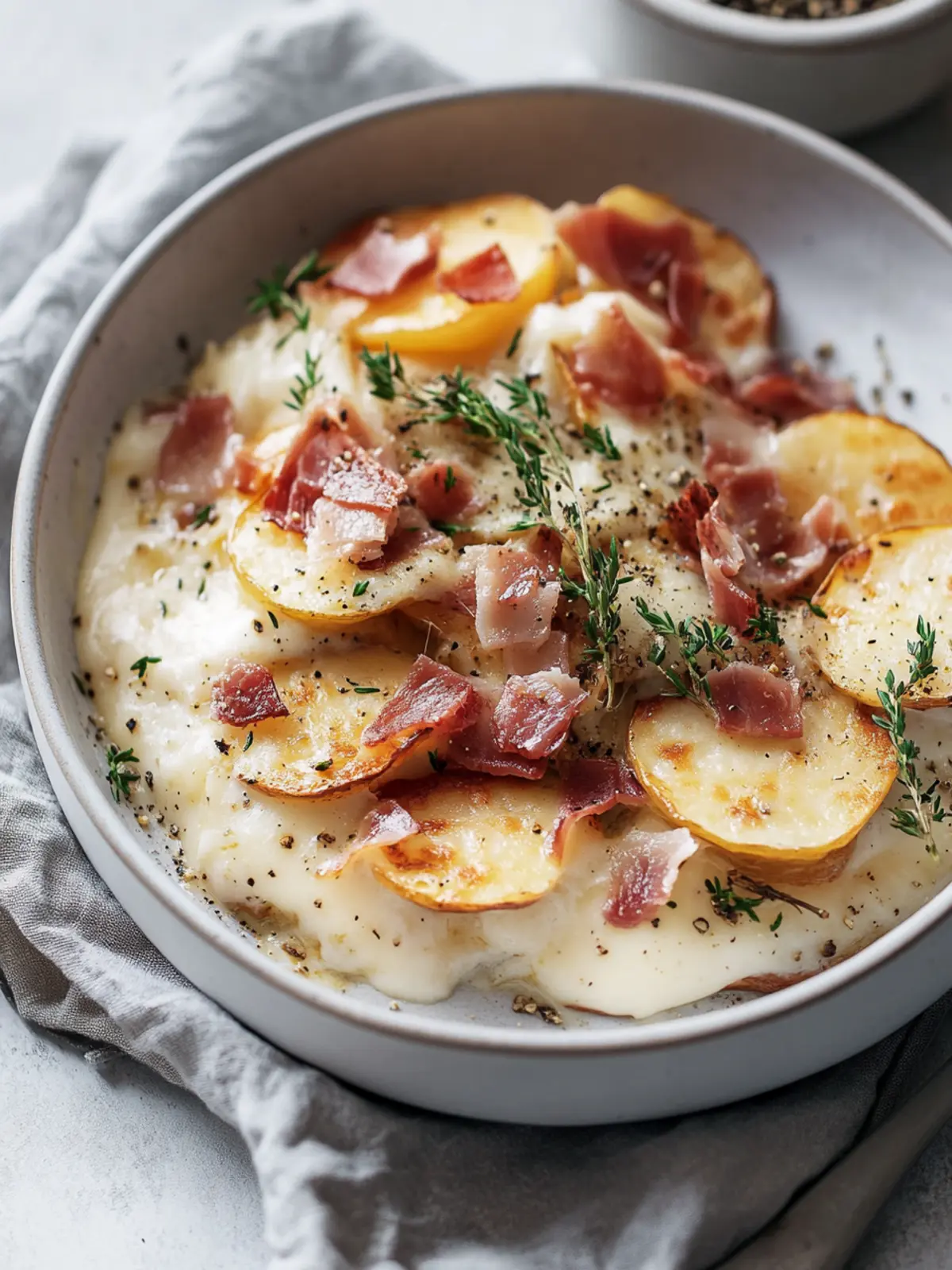 Langsame Koch Käse Gratinierte Kartoffeln mit Speck für Genuss pur 5 Langsame Koch Käse Gratinierte Kartoffeln mit Speck