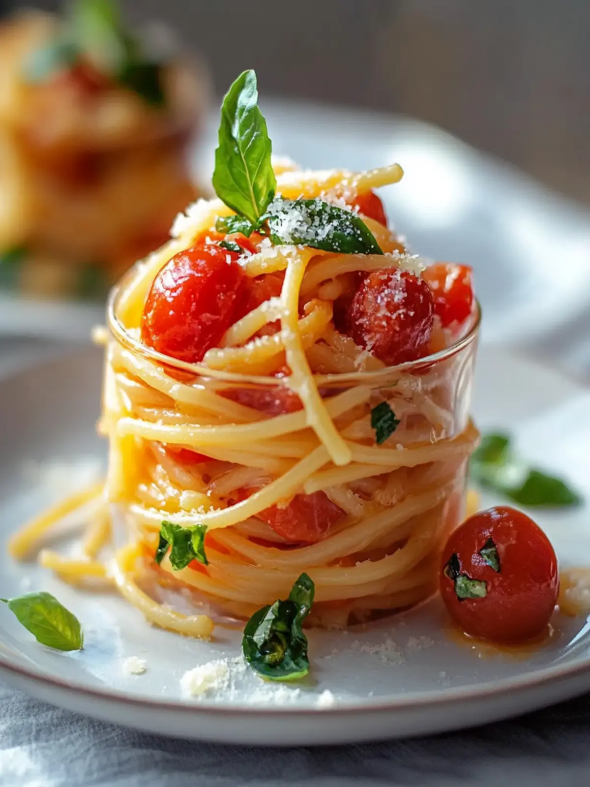 Mini cremige Tomaten-Knoblauch-Pasta im Glas – Genuss für Unterwegs 5 Mini cremige Tomaten-Knoblauch-Pasta im Glas