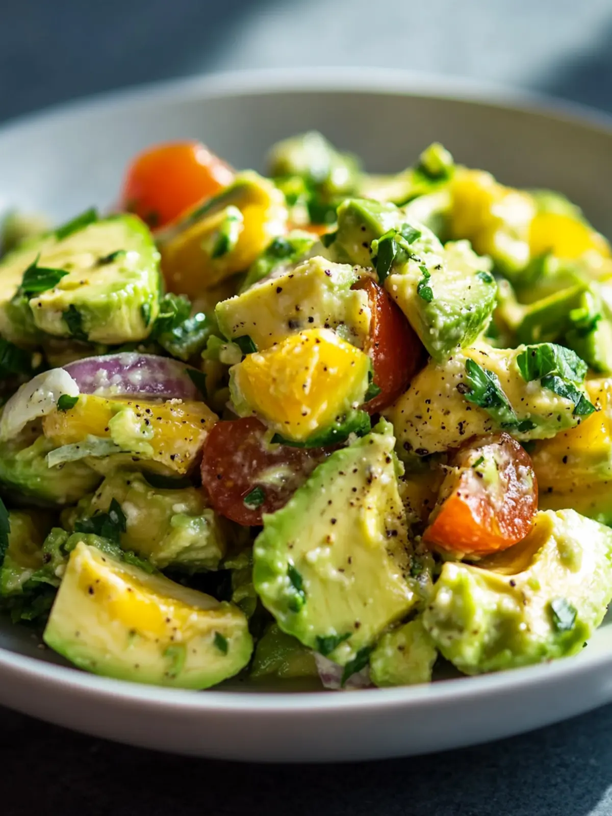 Mediterraner Avocado-Ei-Salat – Einfache spritzige Mittagsliebe 5 Mediterrane Avocado-Ei-Salat – Einfache, spritzige Mittagsbesessenheit