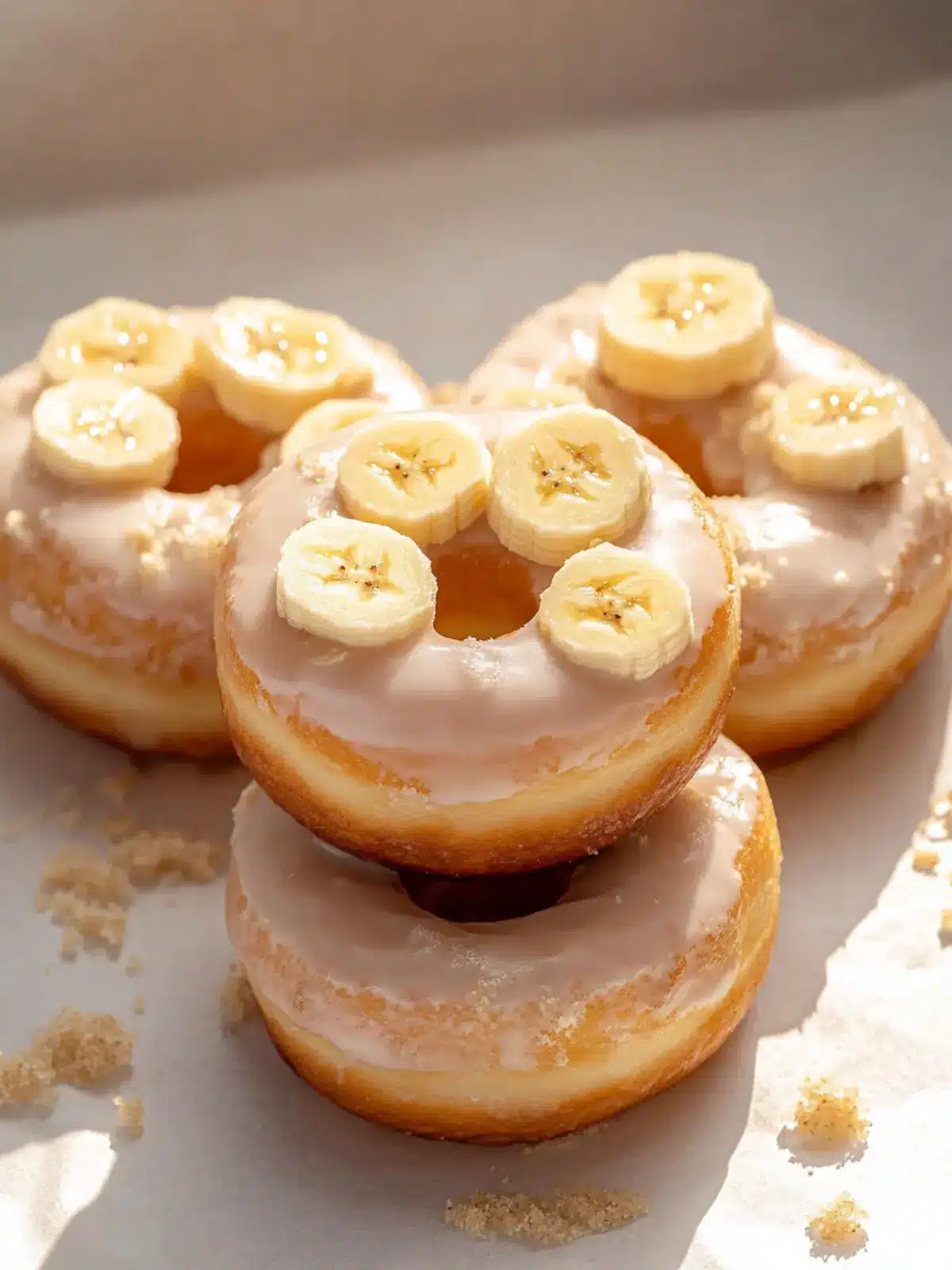 Saftige gebratene Bananen-Donuts für den perfekten Start 4 Gebratene Bananen-Donut