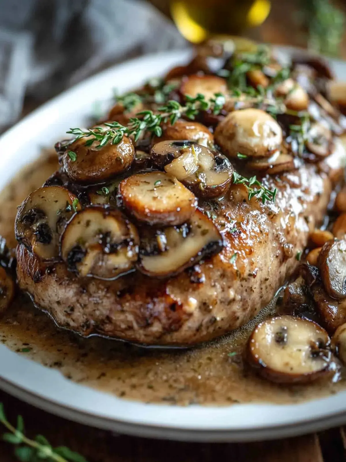 Klassischer Hackbraten mit reichhaltiger Pilzsauce – Der perfekte Seelenwärmer 4 Klassischer Hackbraten mit reichhaltiger Pilzsauce – Komfortnahrung vom Feinsten