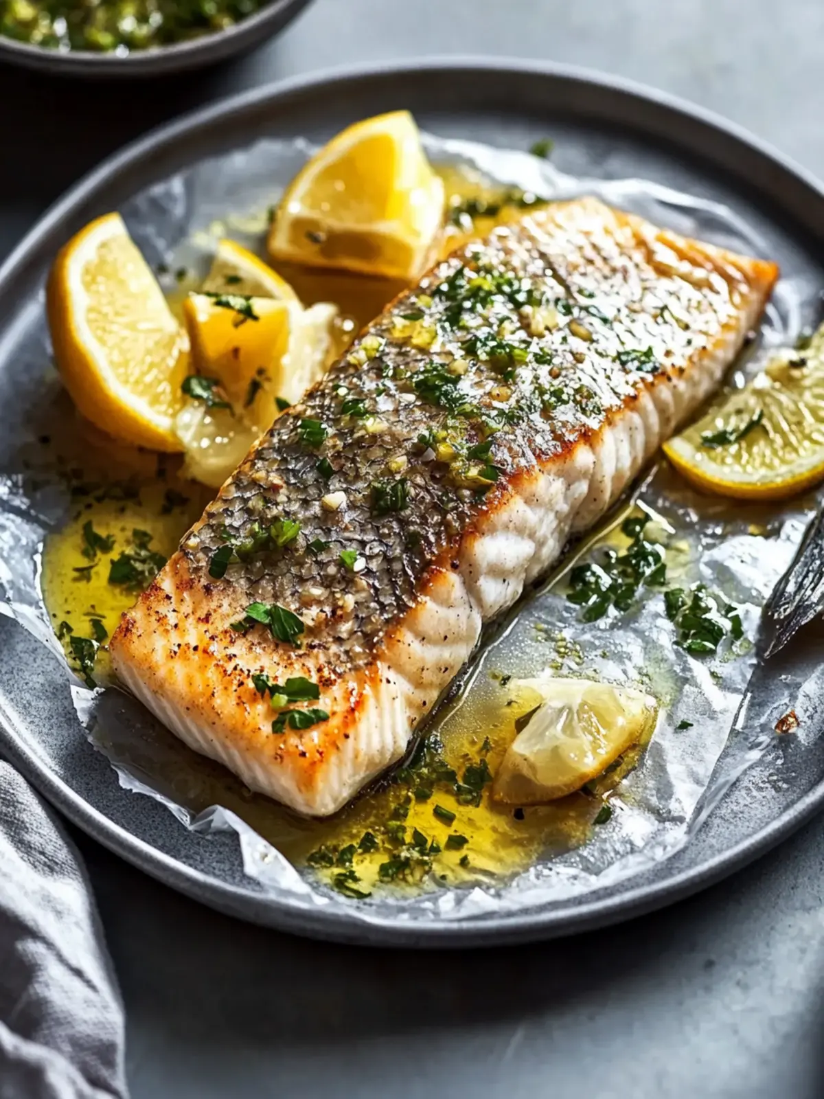 Einfach gegrillter Lachs in Folie mit Zitronen-Knoblauch-Kräuterbutter Genuss in 20 Minuten! 2 Einfach gegrillter Lachs in Folie mit Zitronen-Knoblauch-Kräuterbutter Genuss
