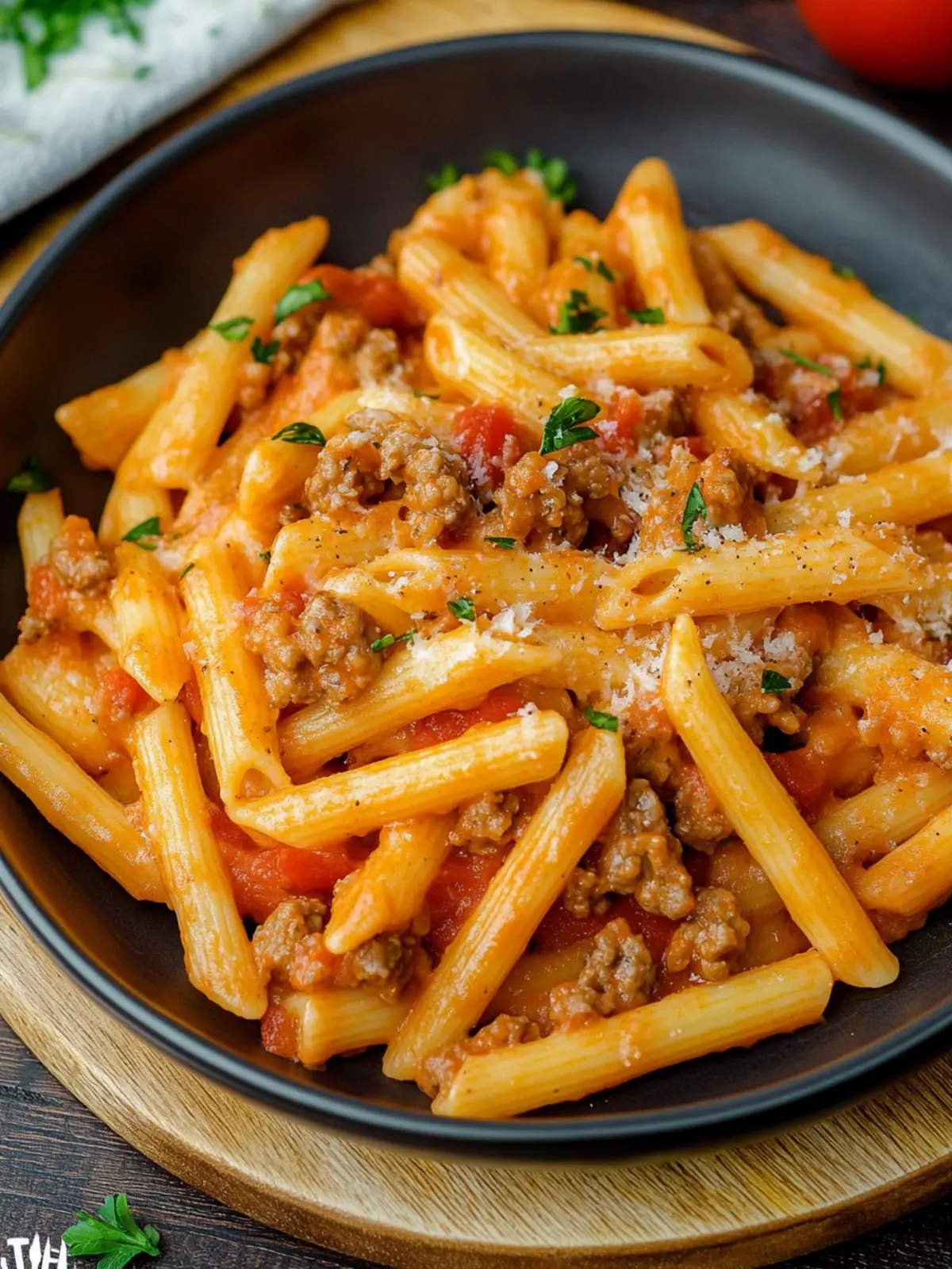 Ein-Topf Cheeseburger Pasta: Schnell, lecker und familienfreundlich 4 Ein-Topf Cheeseburger Pasta