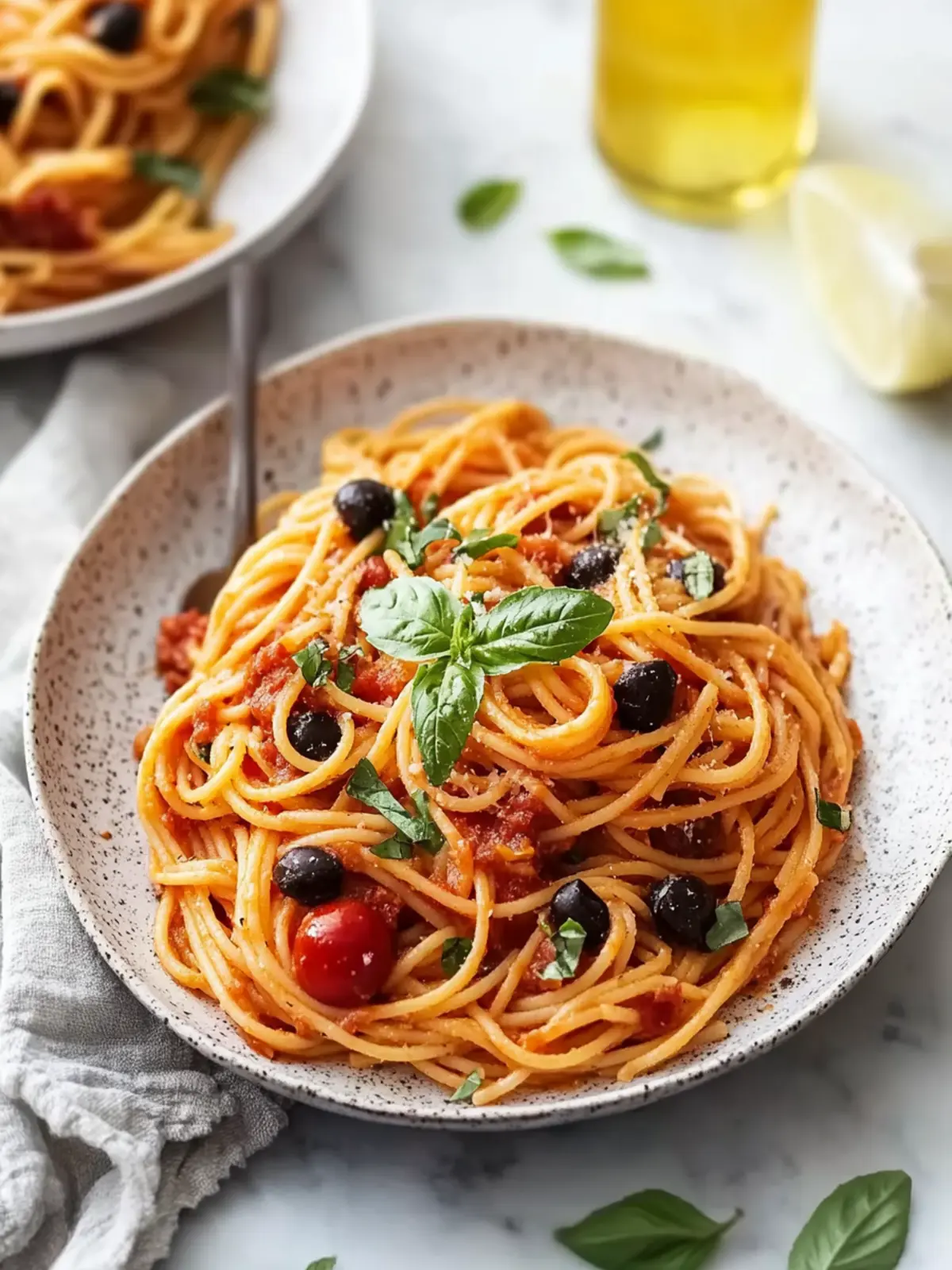Klassische Pasta Puttanesca: Schnelles, würziges Komfortessen 4 Klassische Pasta Puttanesca
