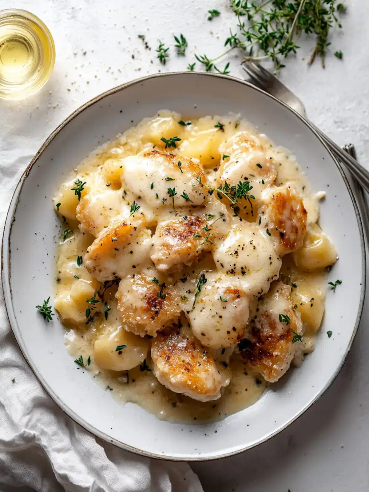 Cremiges Knoblauch-Parmesan-Hühnchen mit Püree für Genießer 2 Cremiges Knoblauch-Parmesan-Hühnchen mit Püree