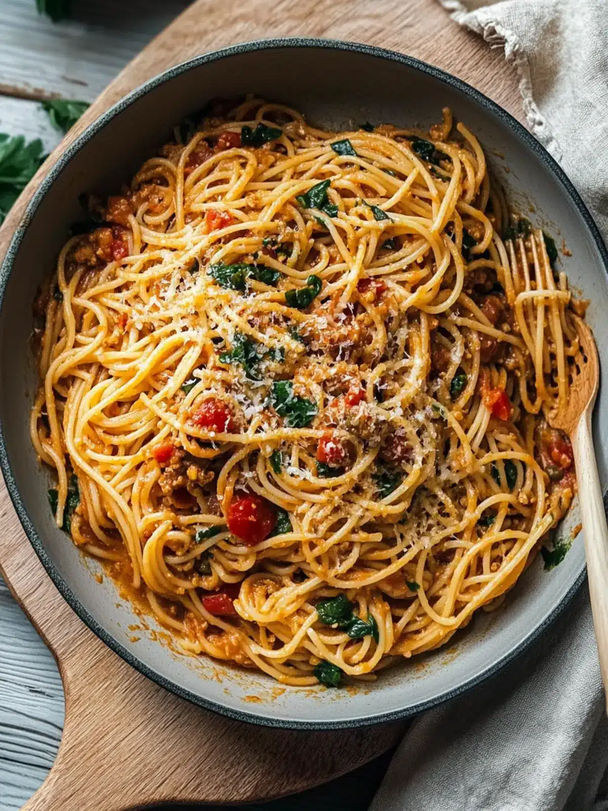 Ein Topf cremige Harissa Rindfleisch Pasta für schnelle Abende 4 Ein Topf cremige Harissa Rindfleisch Pasta